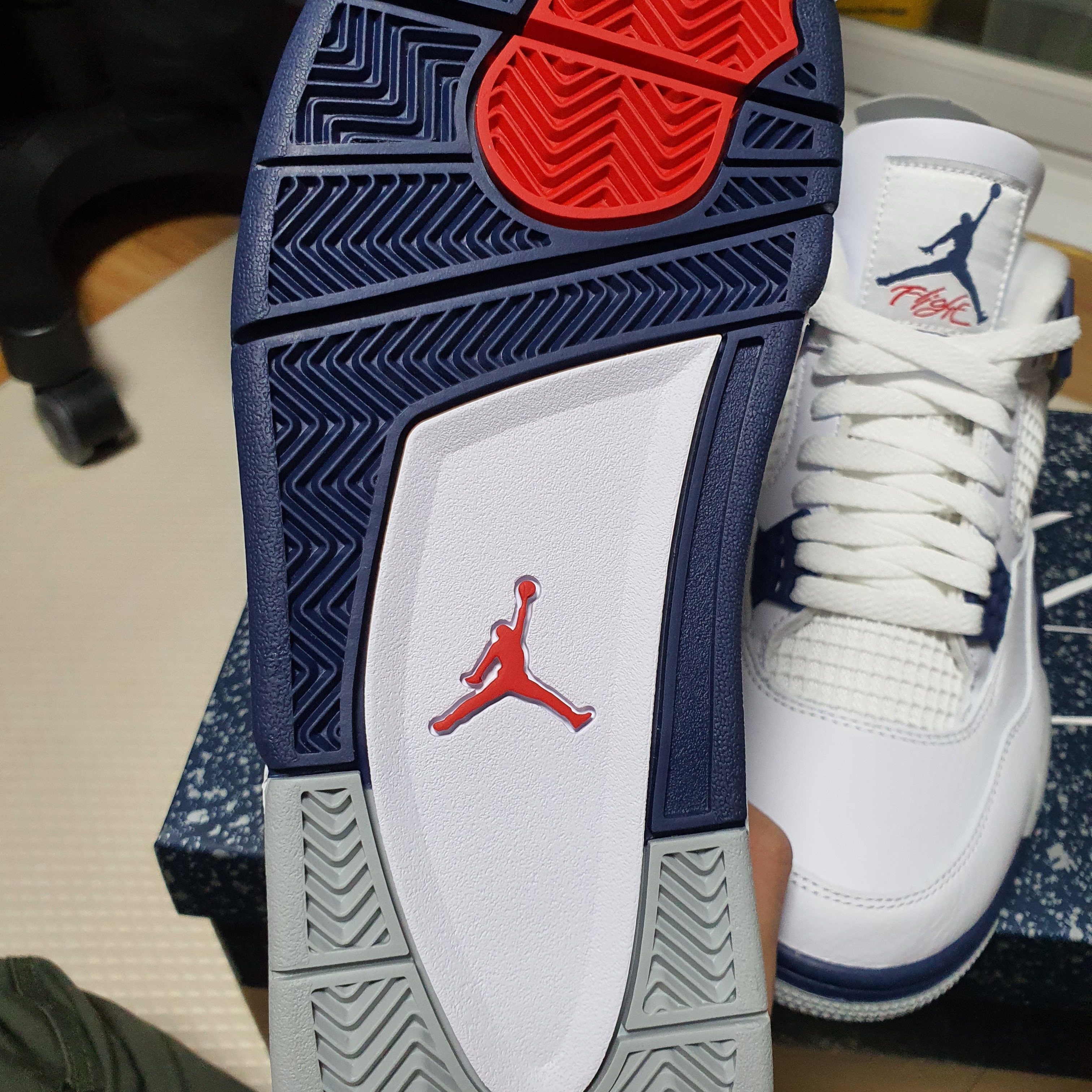 Jordan 4 Retro Midnight Navy 착용 스타일 - 4