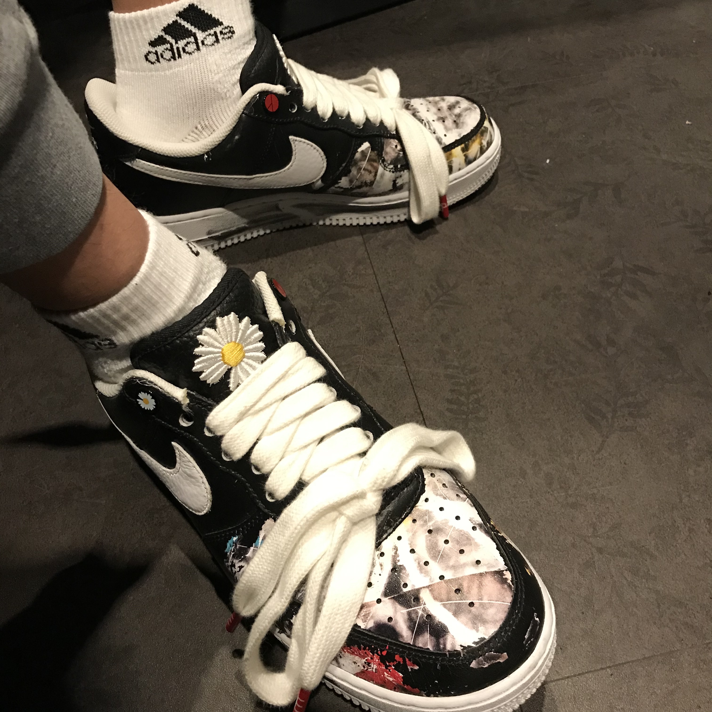 Nike x Peaceminusone Air Force 1 Low Para-Noise 착용 스타일
