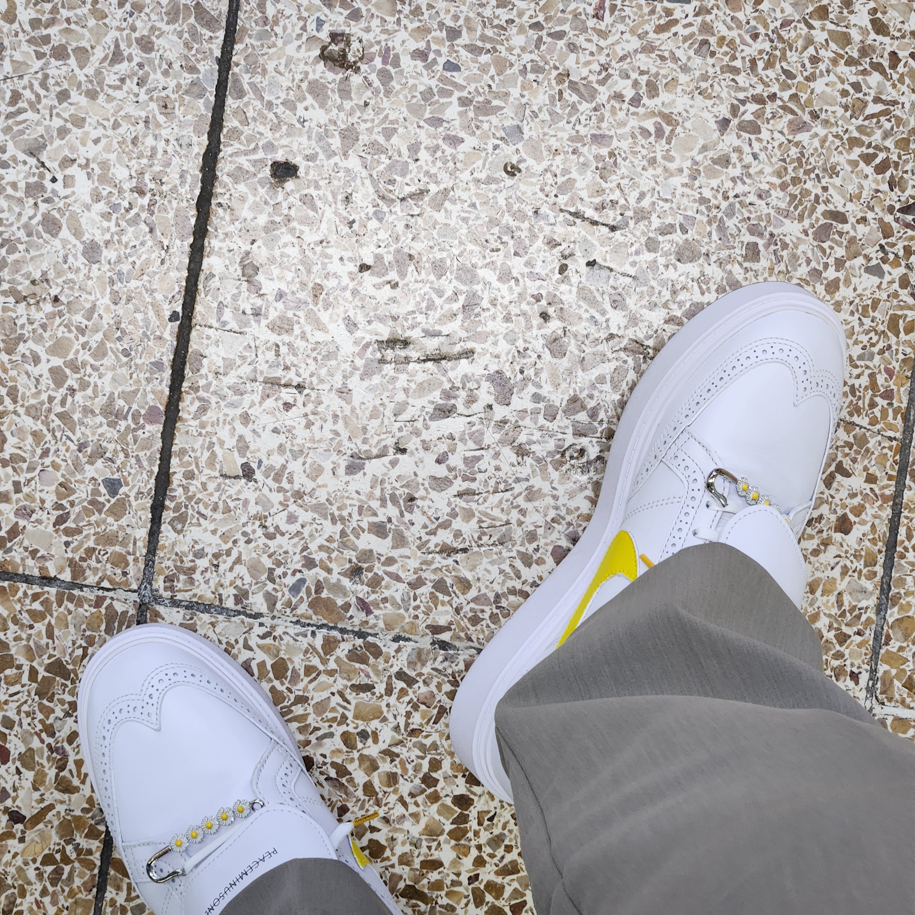 Nike x Peaceminusone Kwondo1 White 착용 스타일