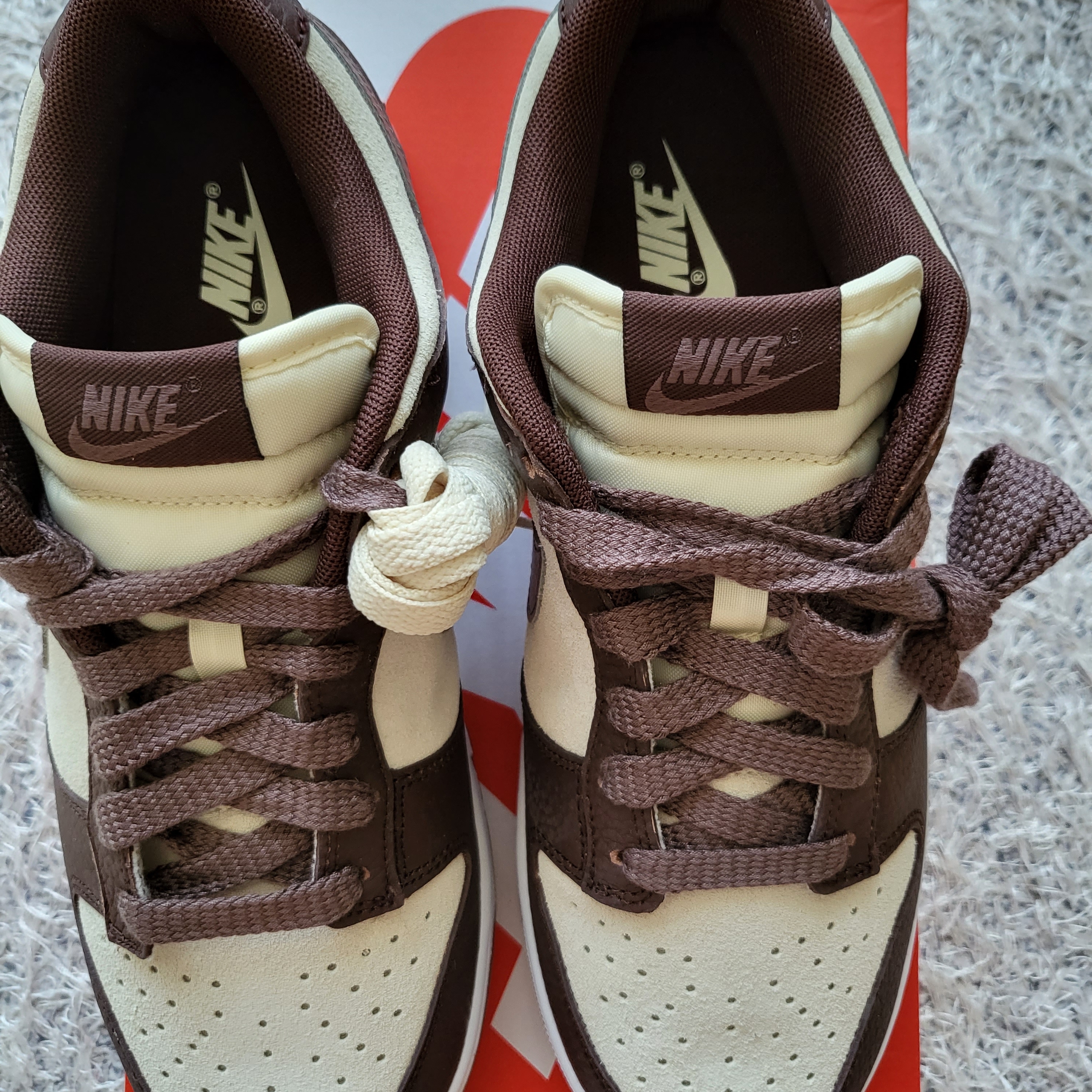 (W) Nike Dunk Low Coconut Milk Plum Eclipse 착용 스타일 - 4