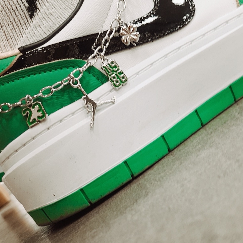 (W) Jordan 1 Elevate Low SE Lucky Green 착용 스타일 - 2