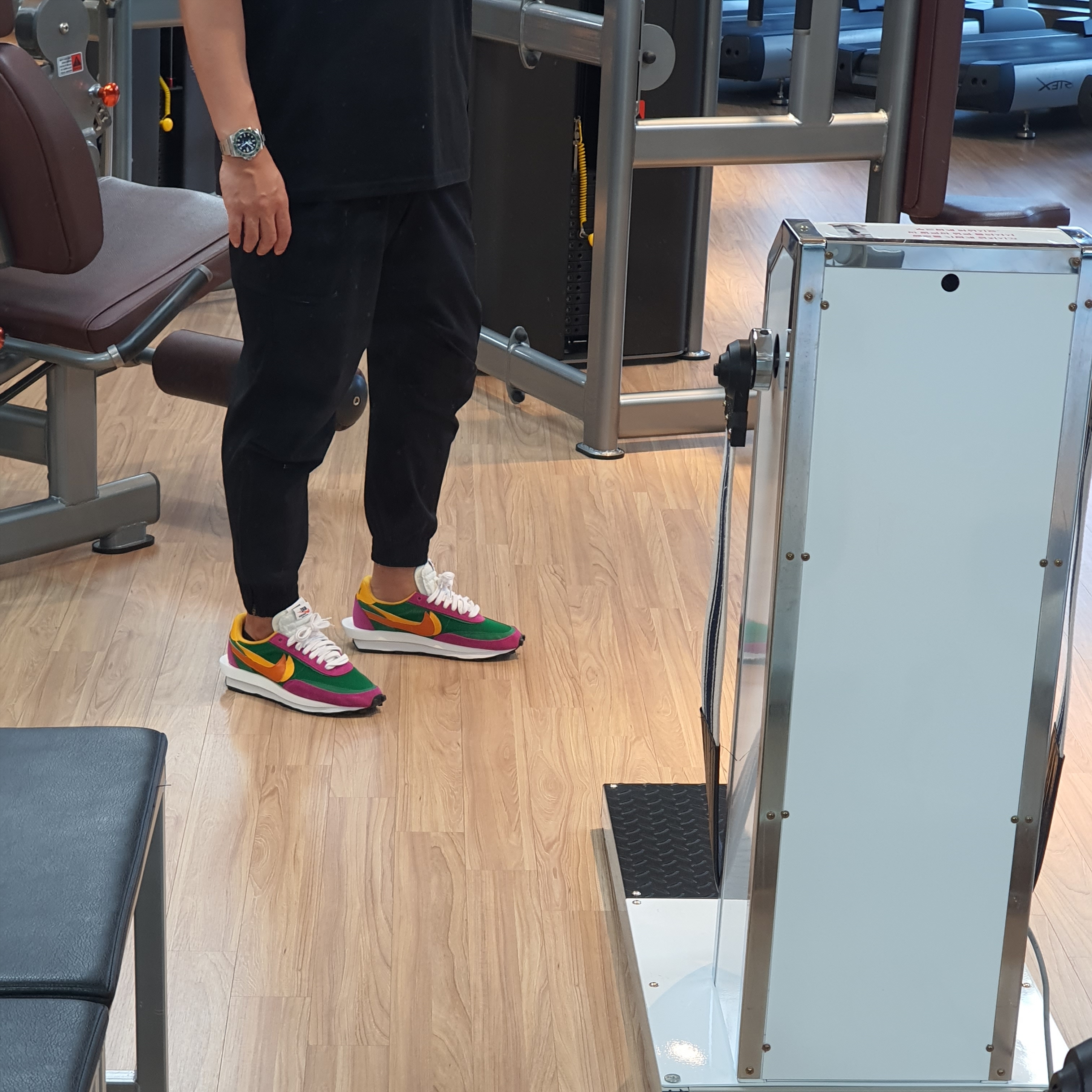 Nike x Sacai LDWaffle Pine Green 착용 스타일 - 1