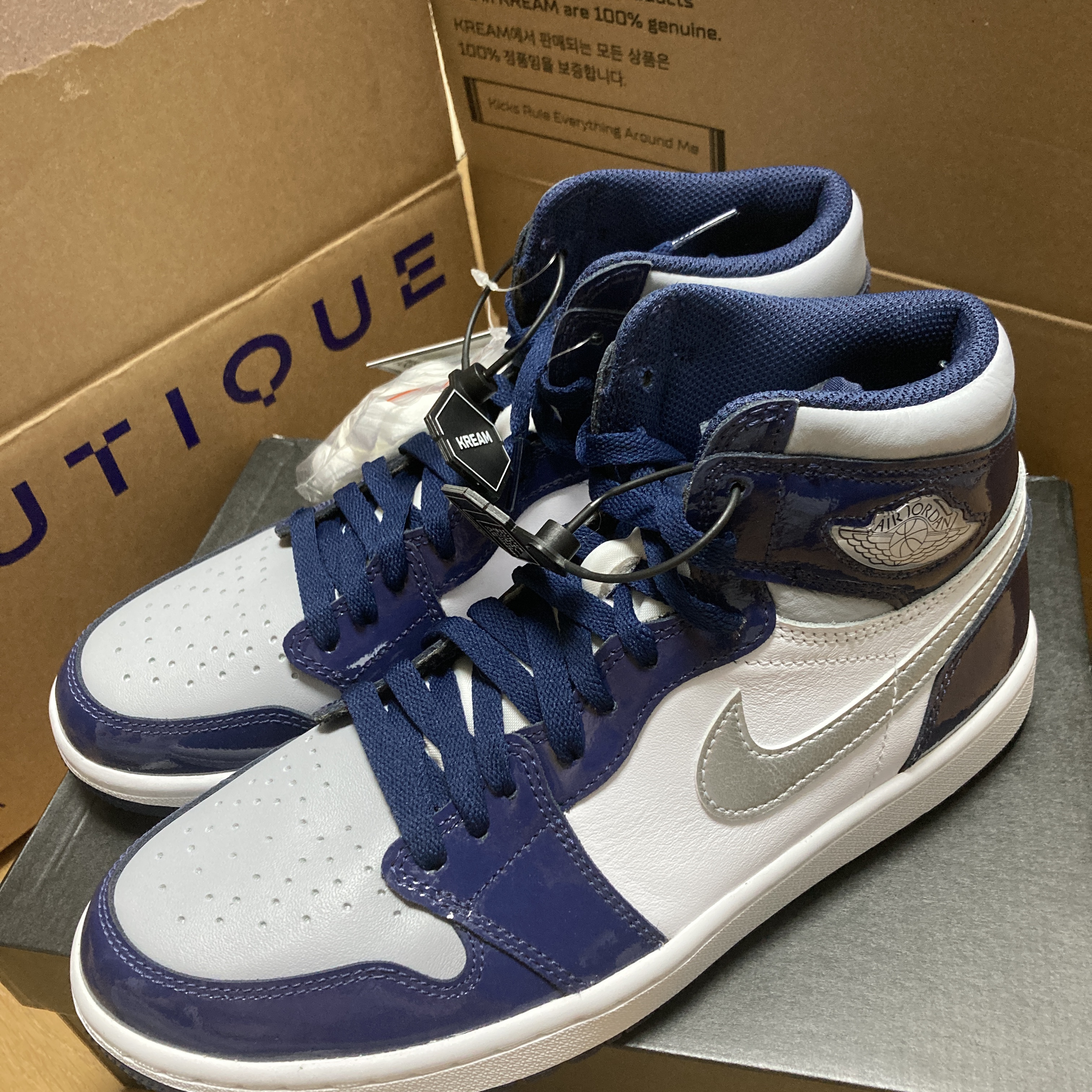 Jordan 1 High Golf Midnight Navy 착용 스타일