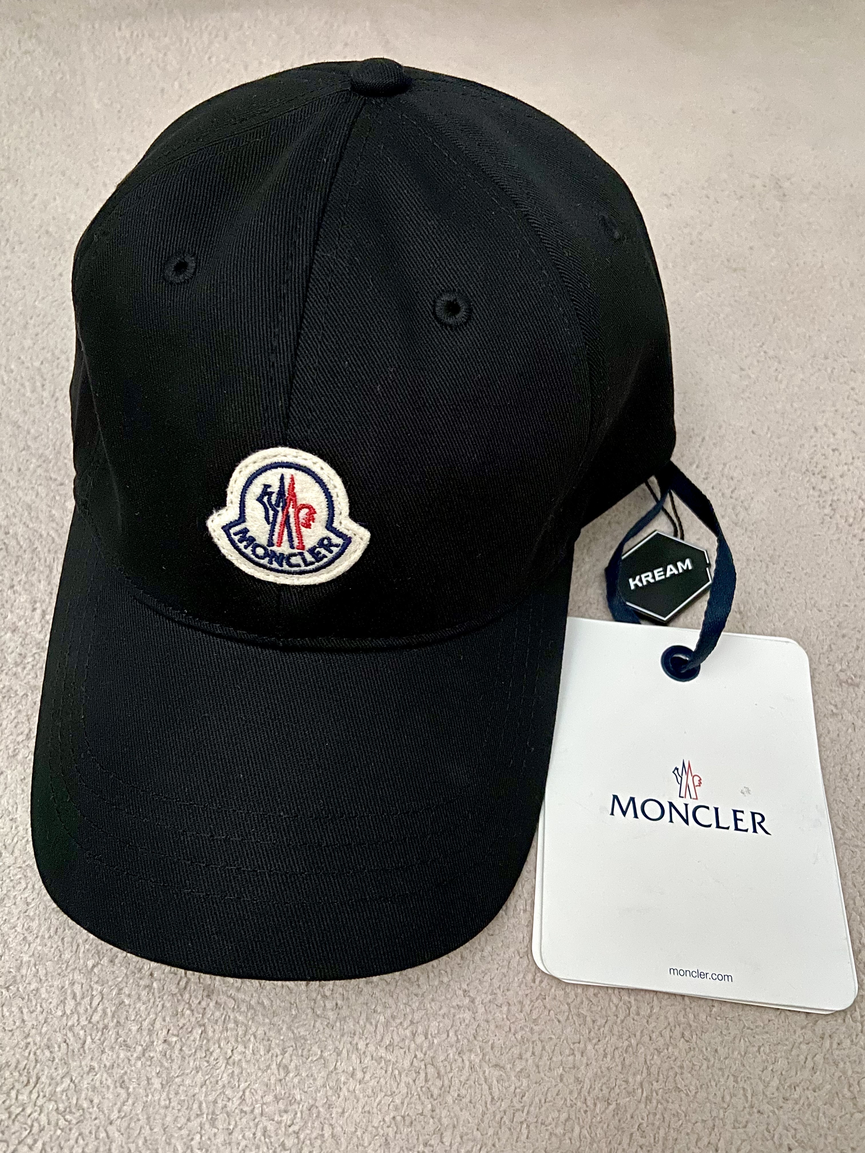 Moncler Logo Baseball Cap Black - 23SS 착용 스타일