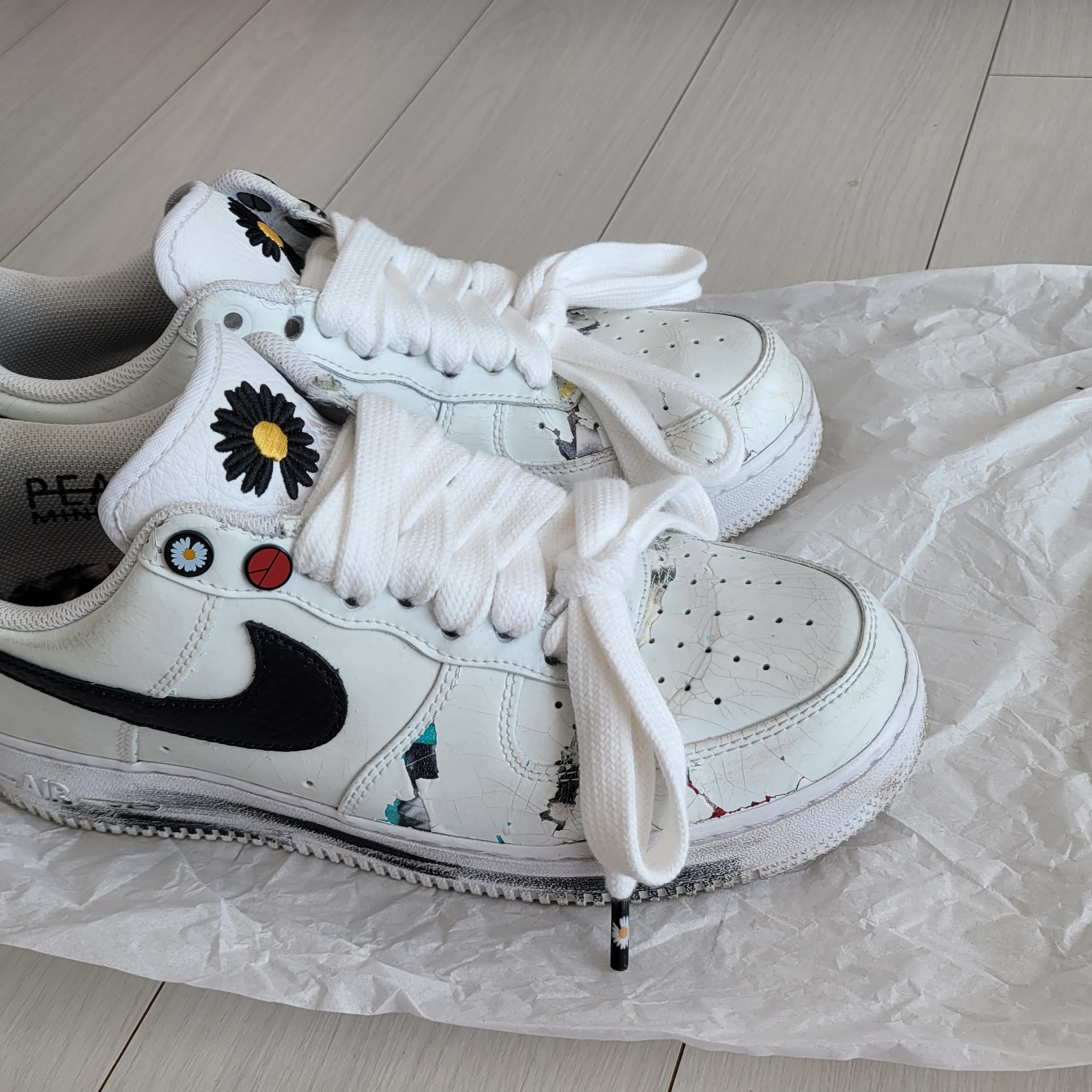 Nike x Peaceminusone Air Force 1 Low Para-Noise 2.0 착용 스타일 - 3