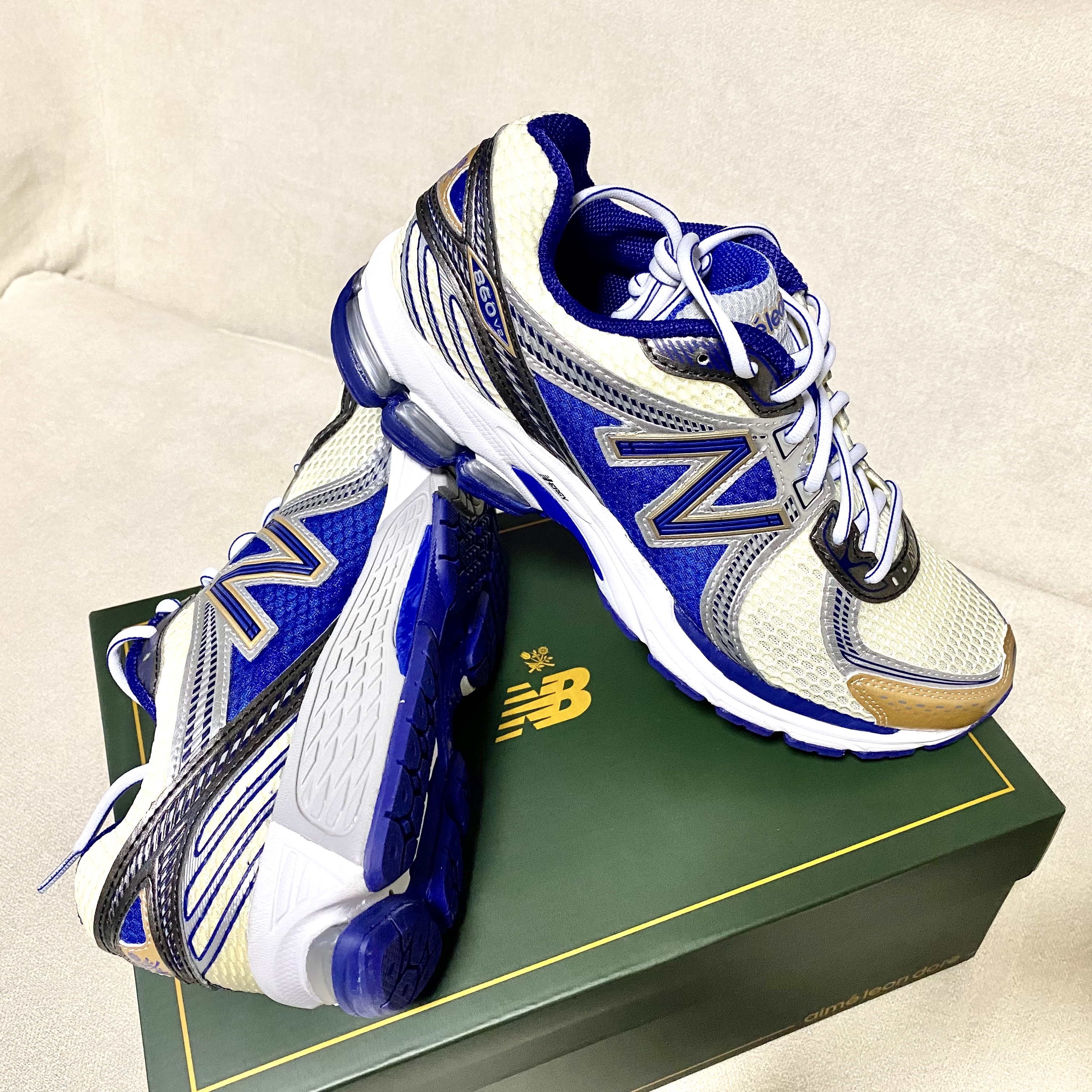 New Balance x Aime Leon Dore 860v2 Blue 착용 스타일