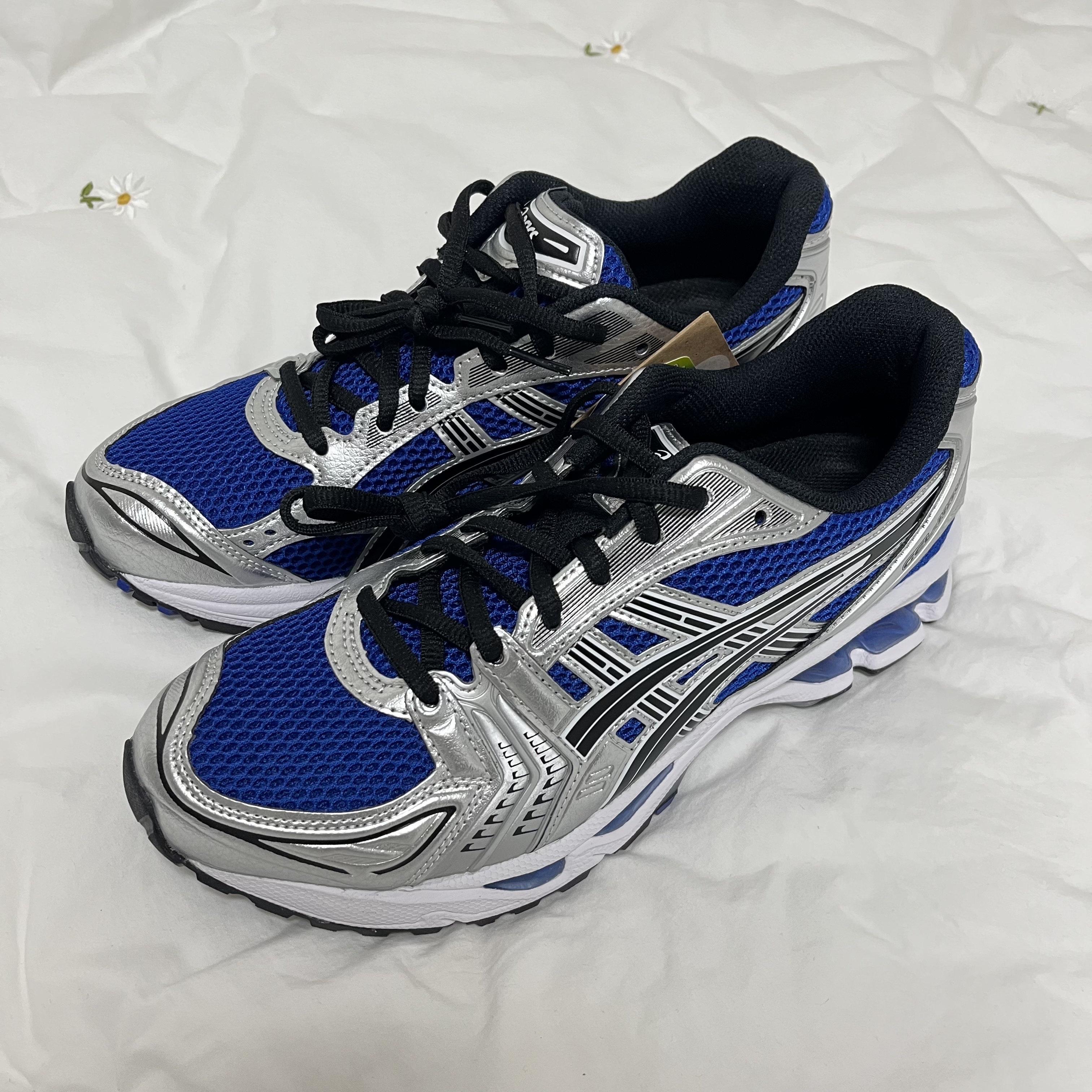 Asics Gel-Kayano 14 Monaco Blue Black 착용 스타일