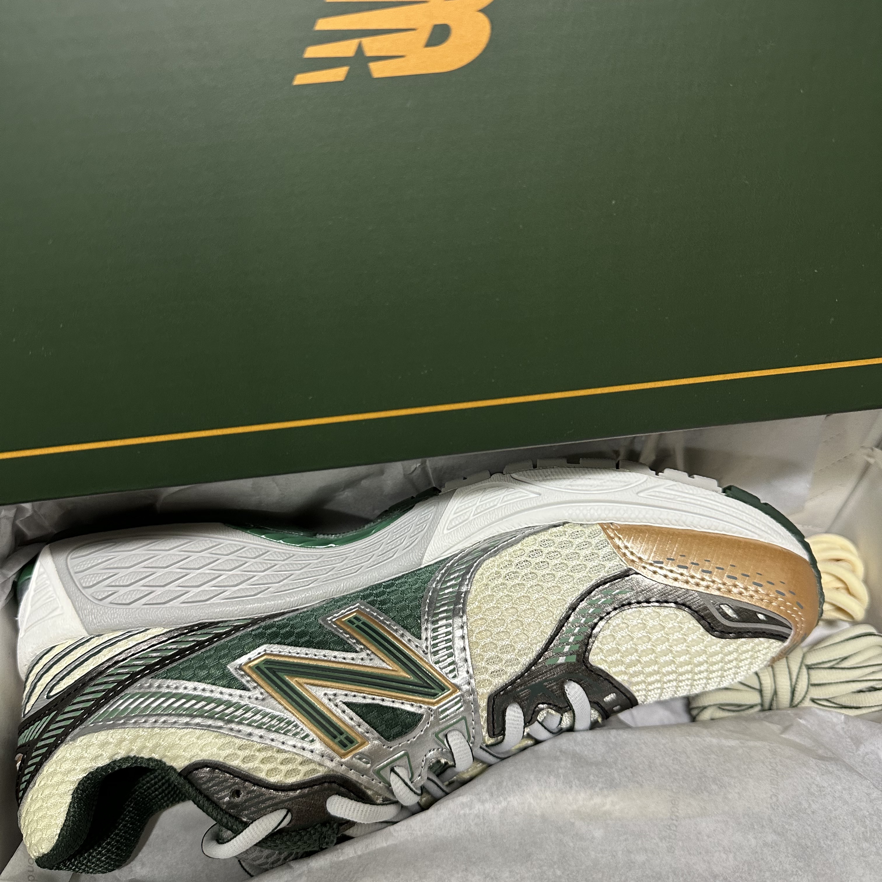New Balance x Aime Leon Dore 860v2 Green 착용 스타일