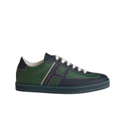 Hermes Boomerang Sneakers Epsom & Vert Electrique Marine