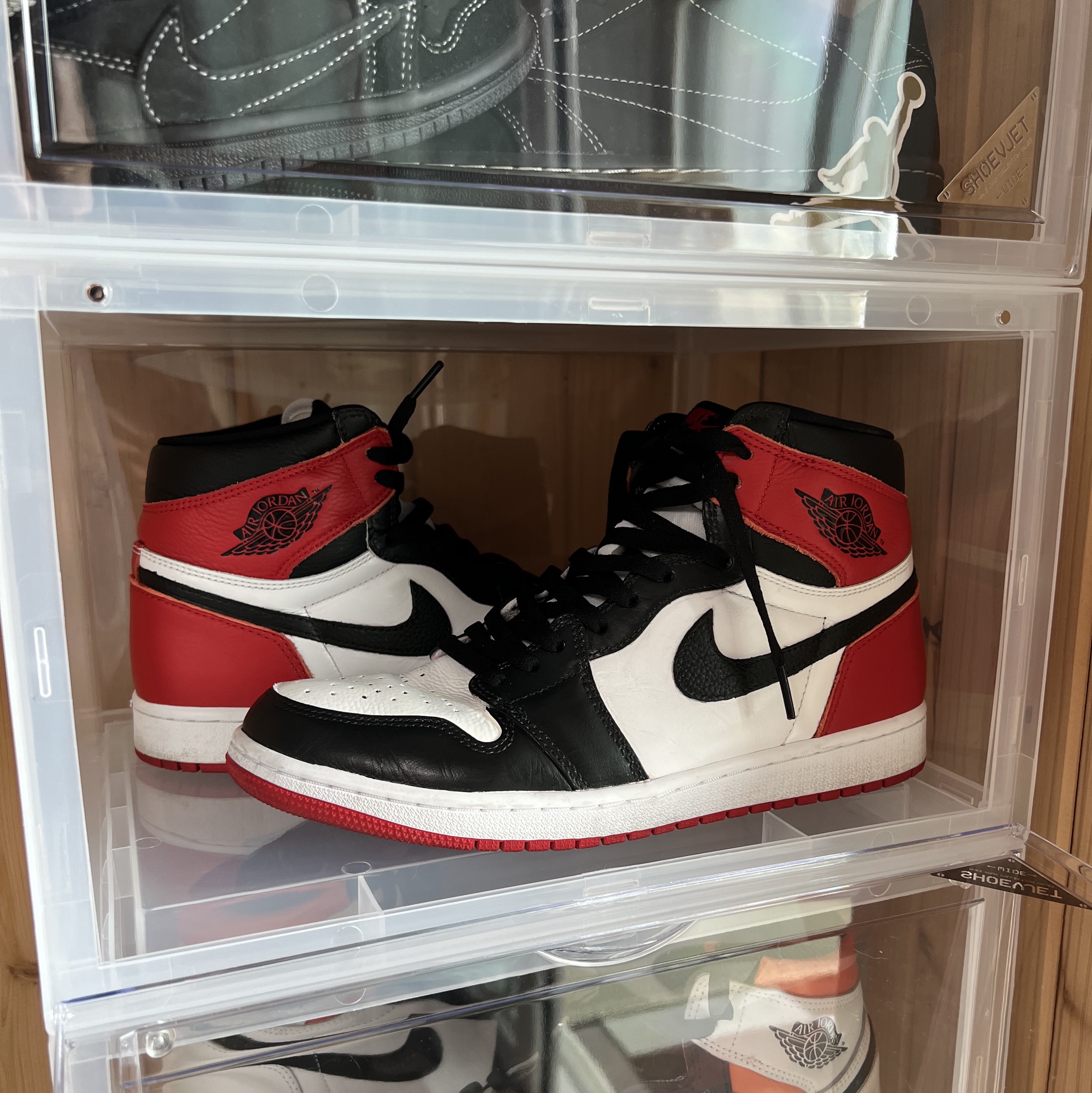 Jordan 1 Retro High OG Heritage, Jordan 1 Retro High OG Black Toe 2016 착용 스타일