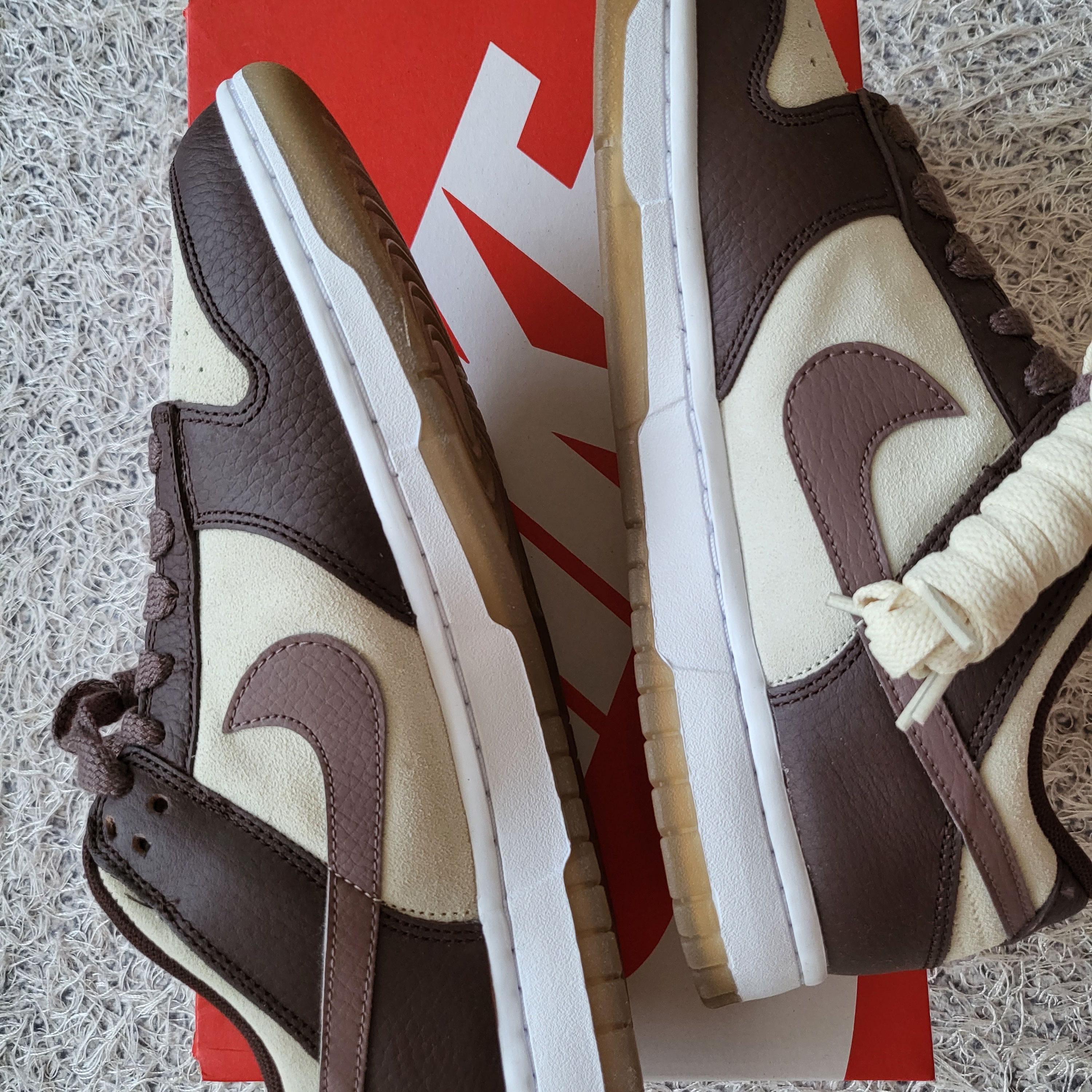 (W) Nike Dunk Low Coconut Milk Plum Eclipse 착용 스타일 - 2
