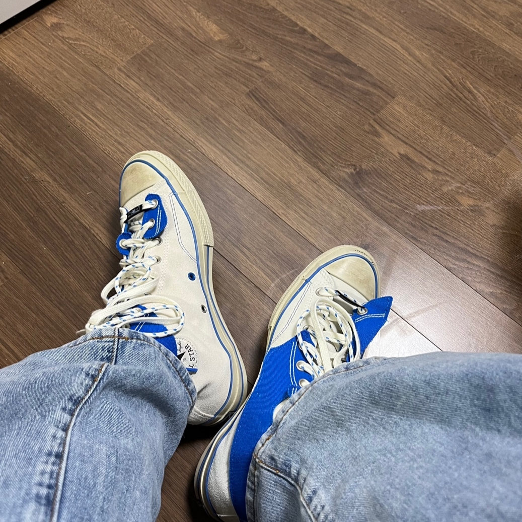 Converse x Ader Error Chuck 70 High White 착용 스타일 - 1