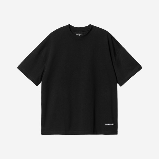 칼하트 WIP 숏슬리브 링크 스크립트 티셔츠 블랙 화이트