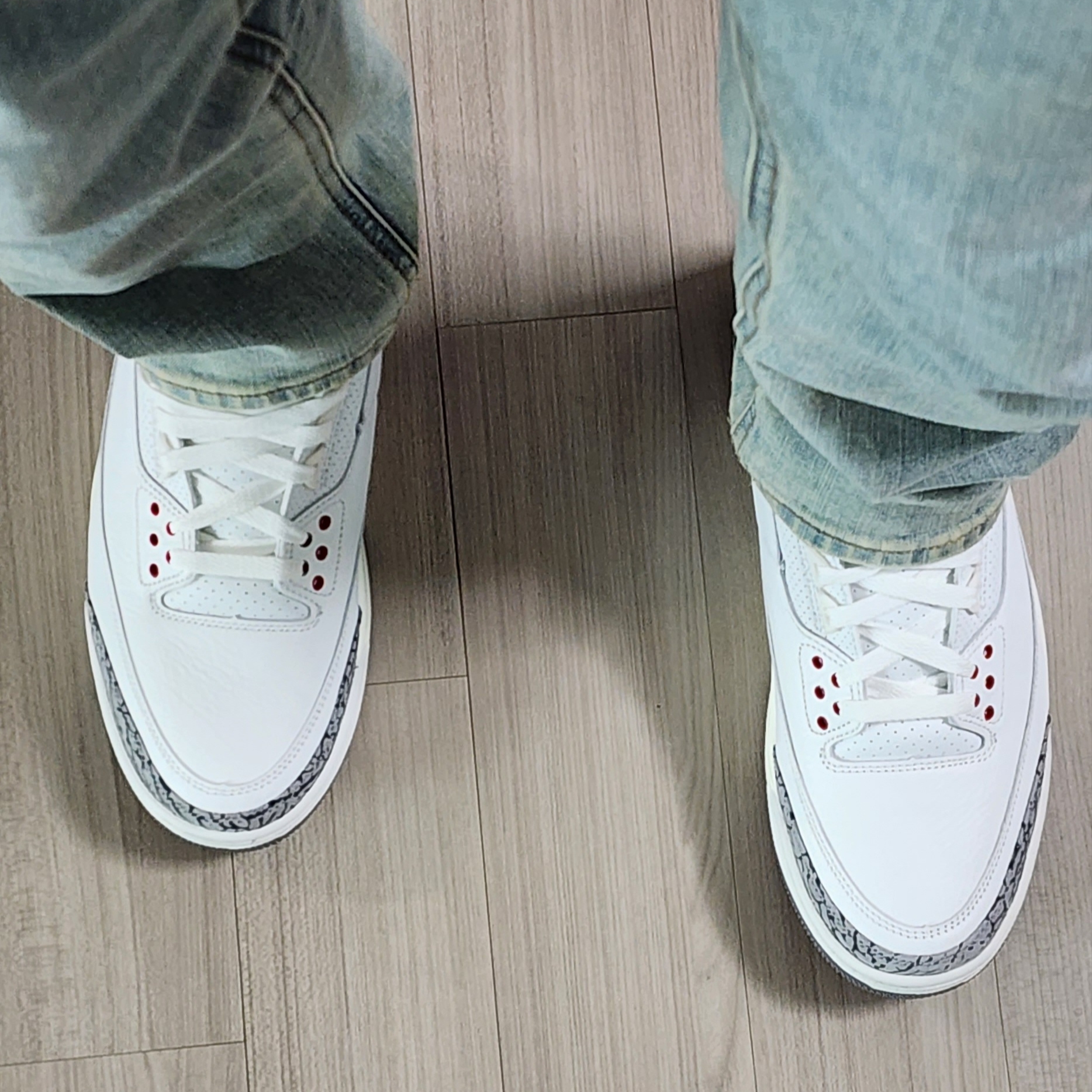 Jordan 3 Retro White Cement Reimagined 착용 스타일