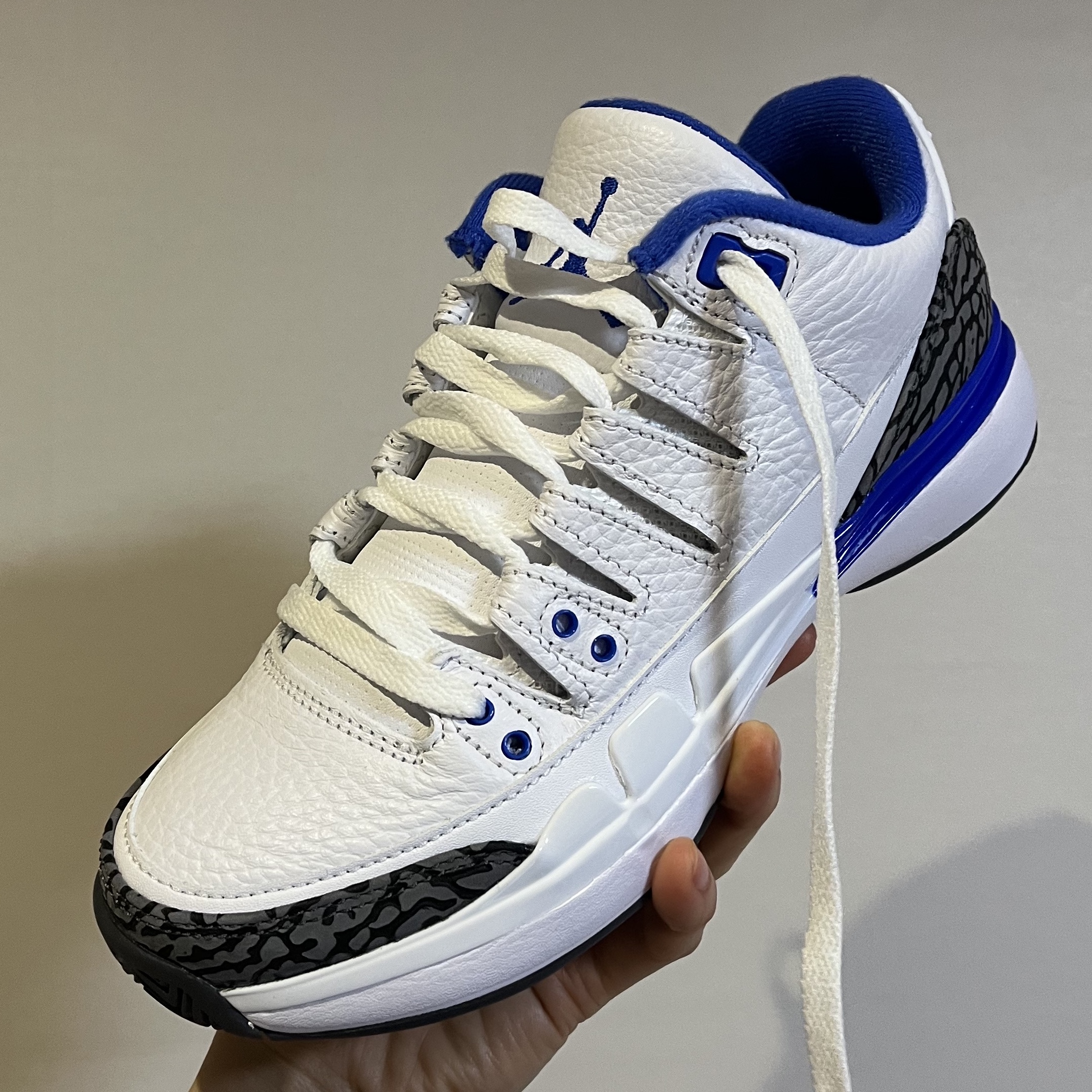 Nike Court Air Zoom Vapor AJ3 Racer Blue 착용 스타일 - 1