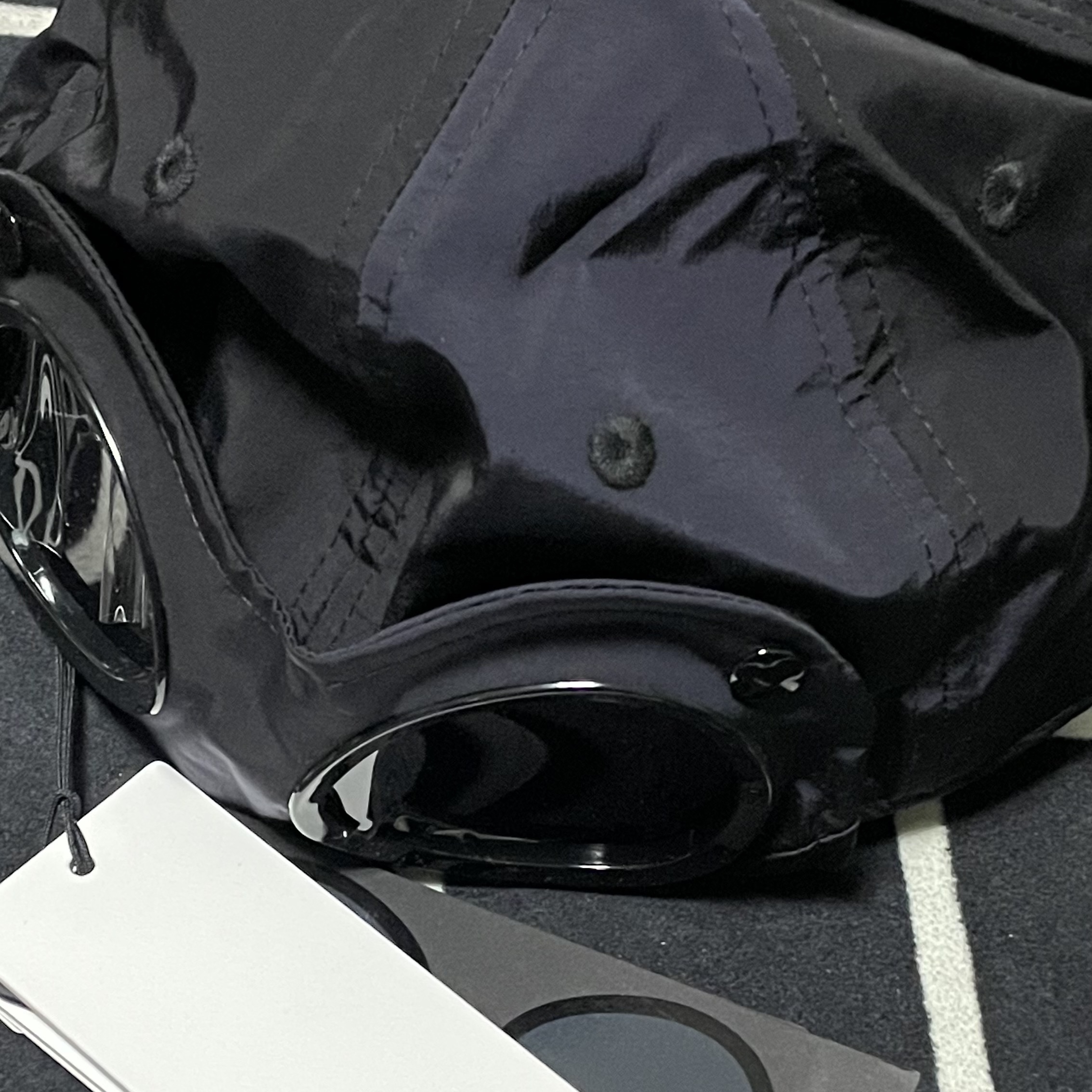 C.P. Company Chrome-R Goggle Cap Black - 22FW 착용 스타일