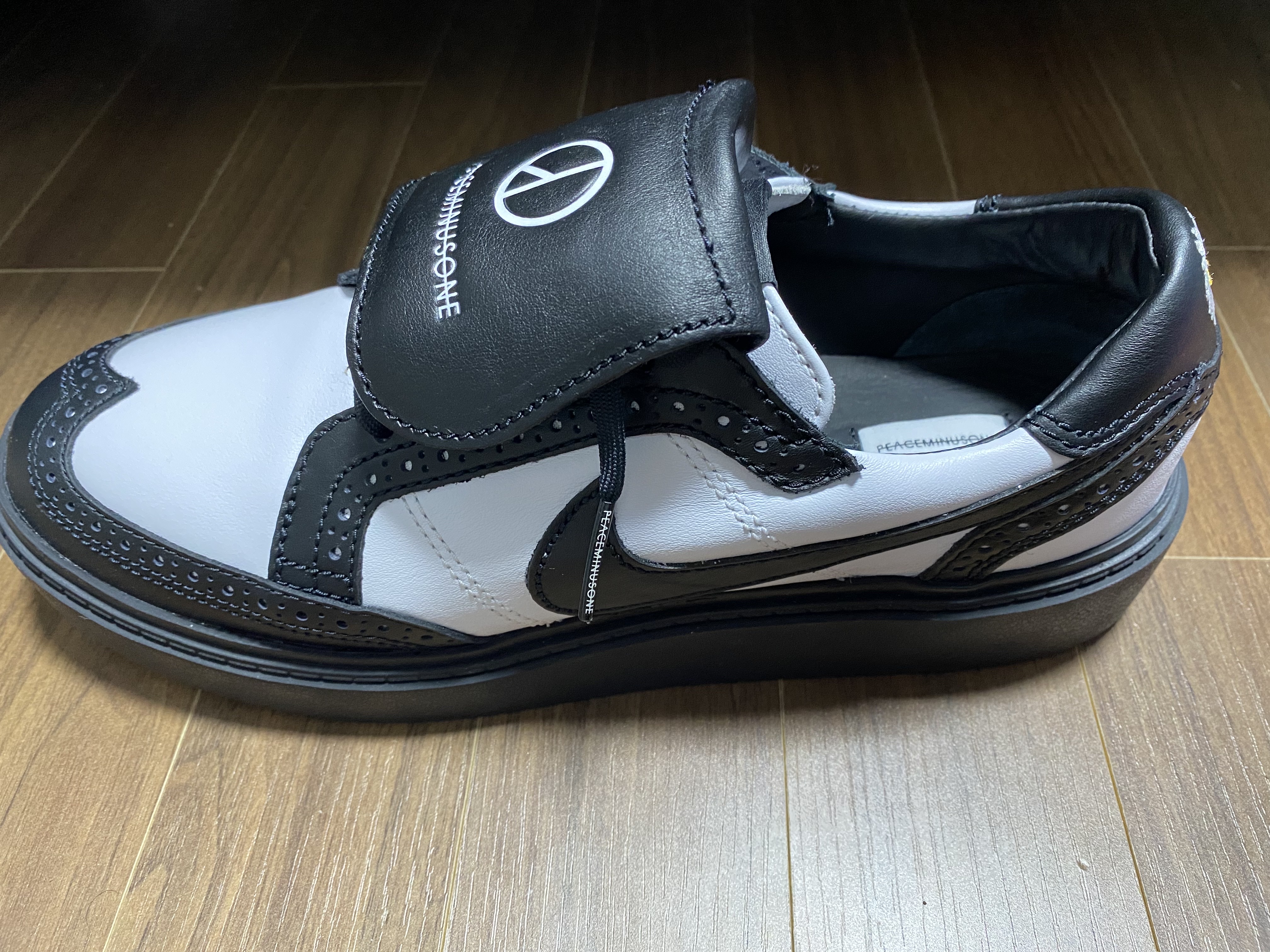 Nike x Peaceminusone Kwondo1 Black and White 착용 스타일