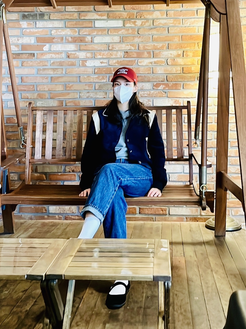 AMI de Coeur Sweatshirt Heather Grey, (W) Victoria Shoes Oda Mary Jane Negro 착용 스타일 - 5
