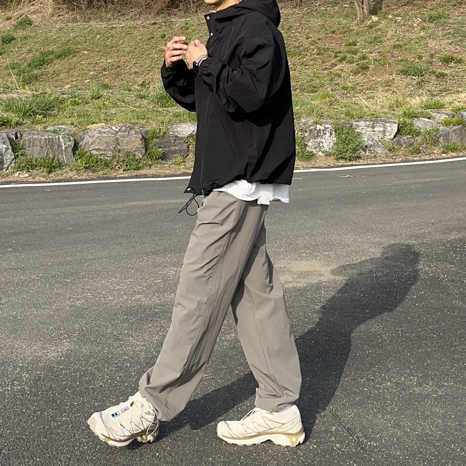 Salomon XT-6 Turtledove 착용 스타일 - 5