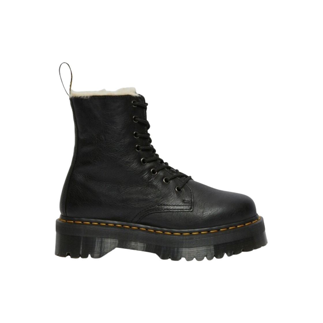 (W) 닥터마틴 제이든 퍼 라인 부츠 블랙((W) Dr. Martens Jadon Fur Lined Boots Black)