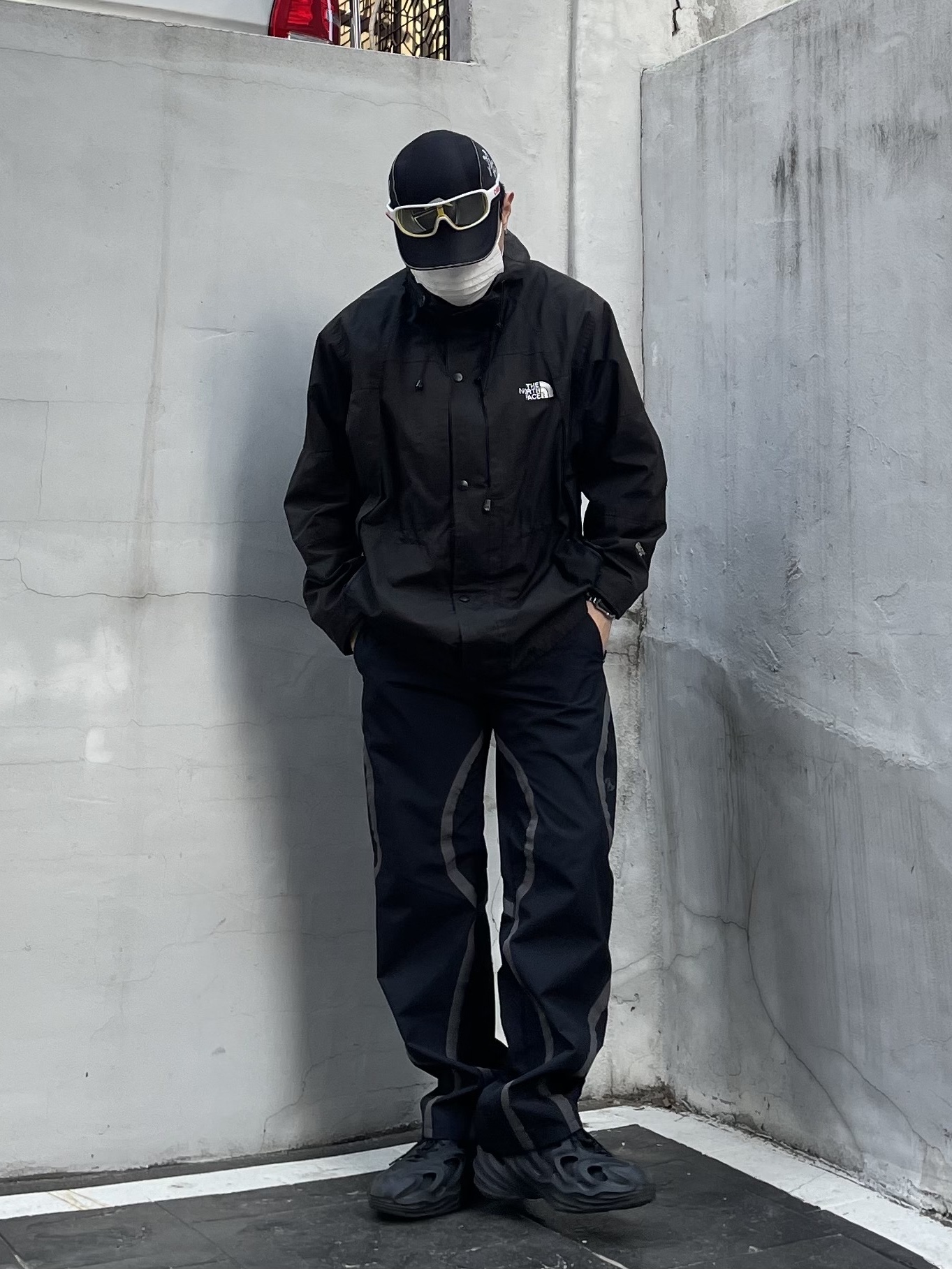 Darkr8m Studio x Hardhitters Refelective Running Cap Black 착용 스타일 - 5