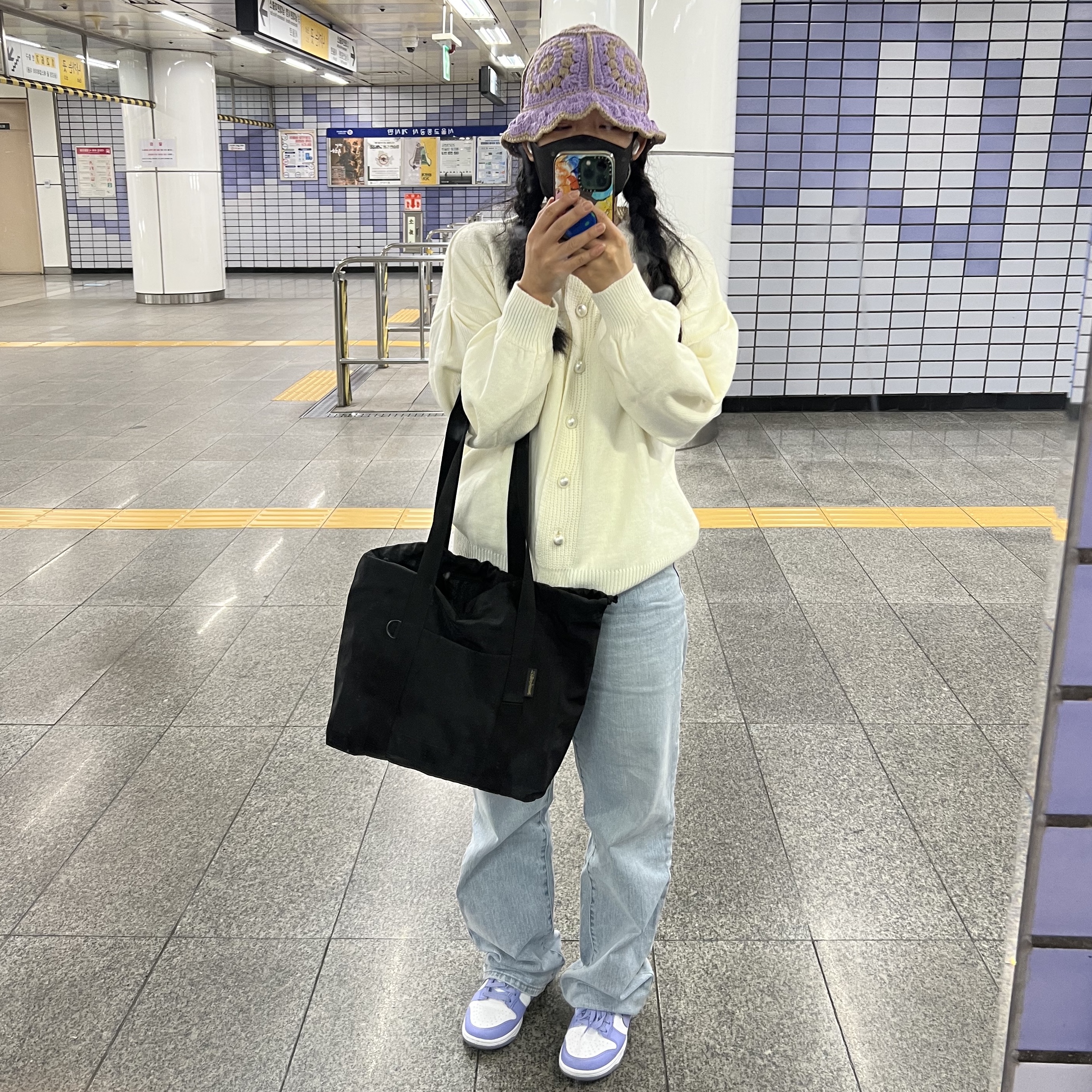 (W) Nike Dunk Low Next Nature Lilac 착용 스타일