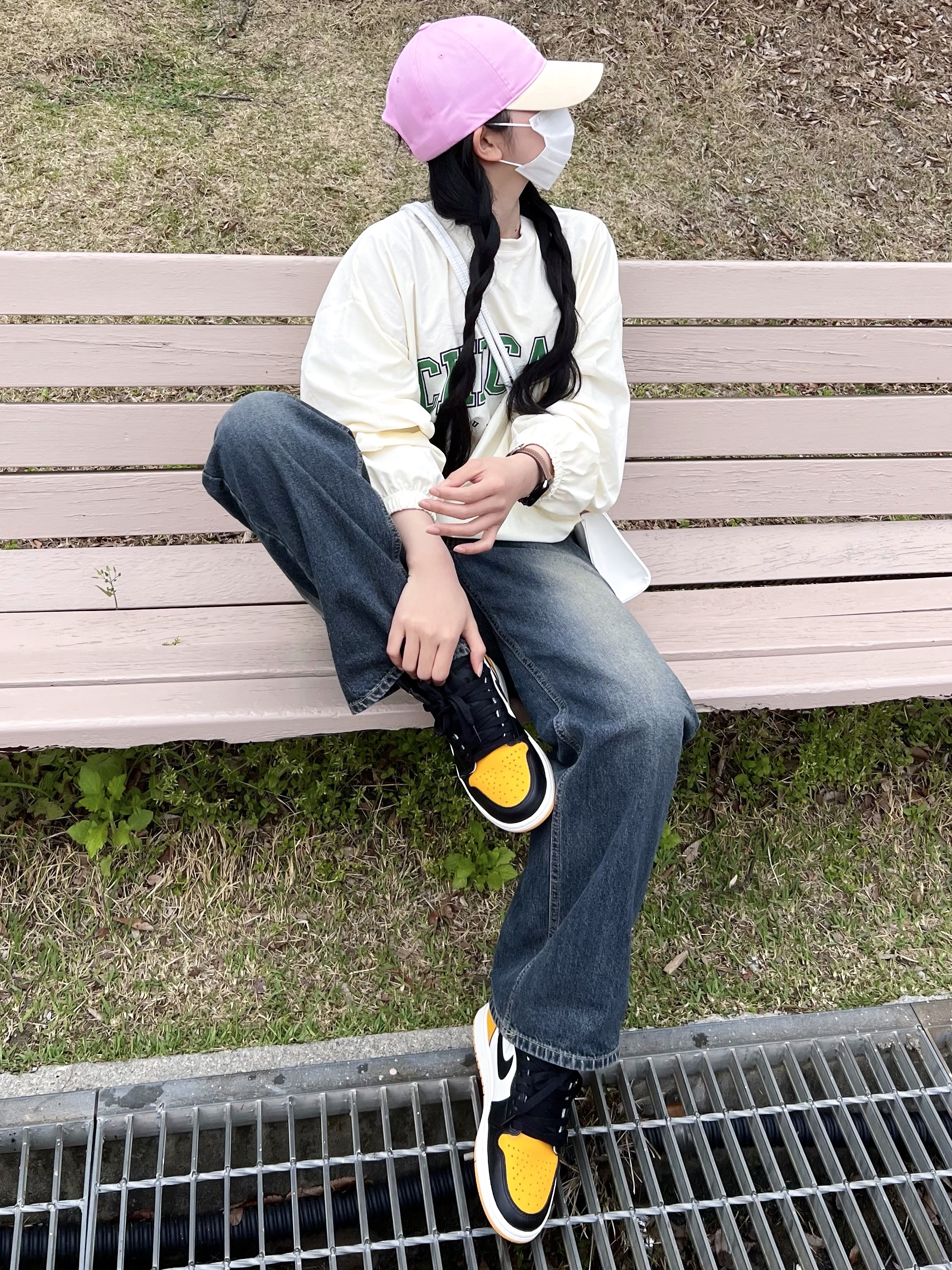 Jordan 1 Retro High OG Taxi 착용 스타일 - 1
