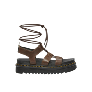 (W) Dr. Martens Nartilla Hydro Leather Sandal Brown