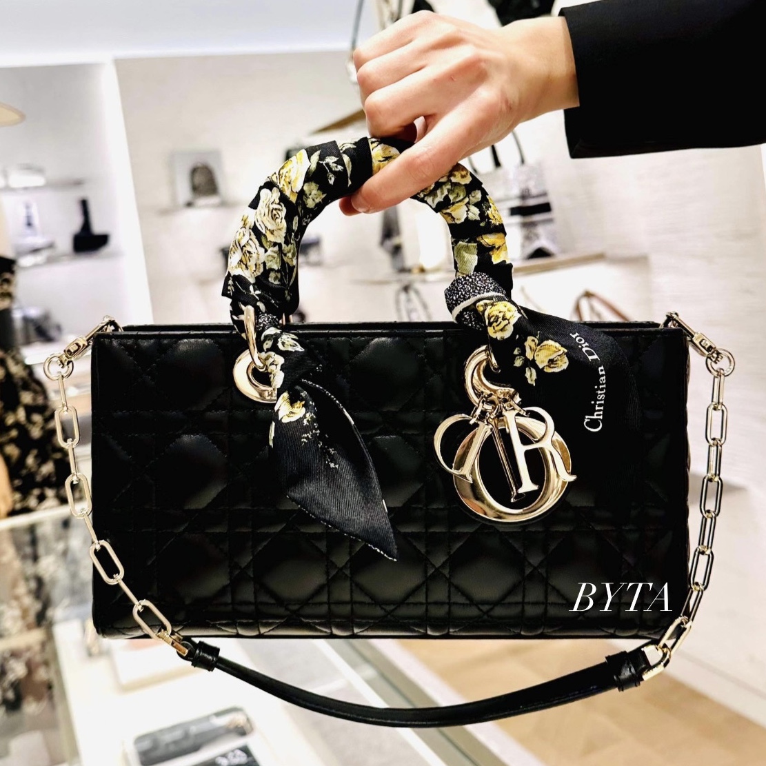 Dior Lady D-Joy Bag Cannage Lambskin Black 착용 스타일 - 4