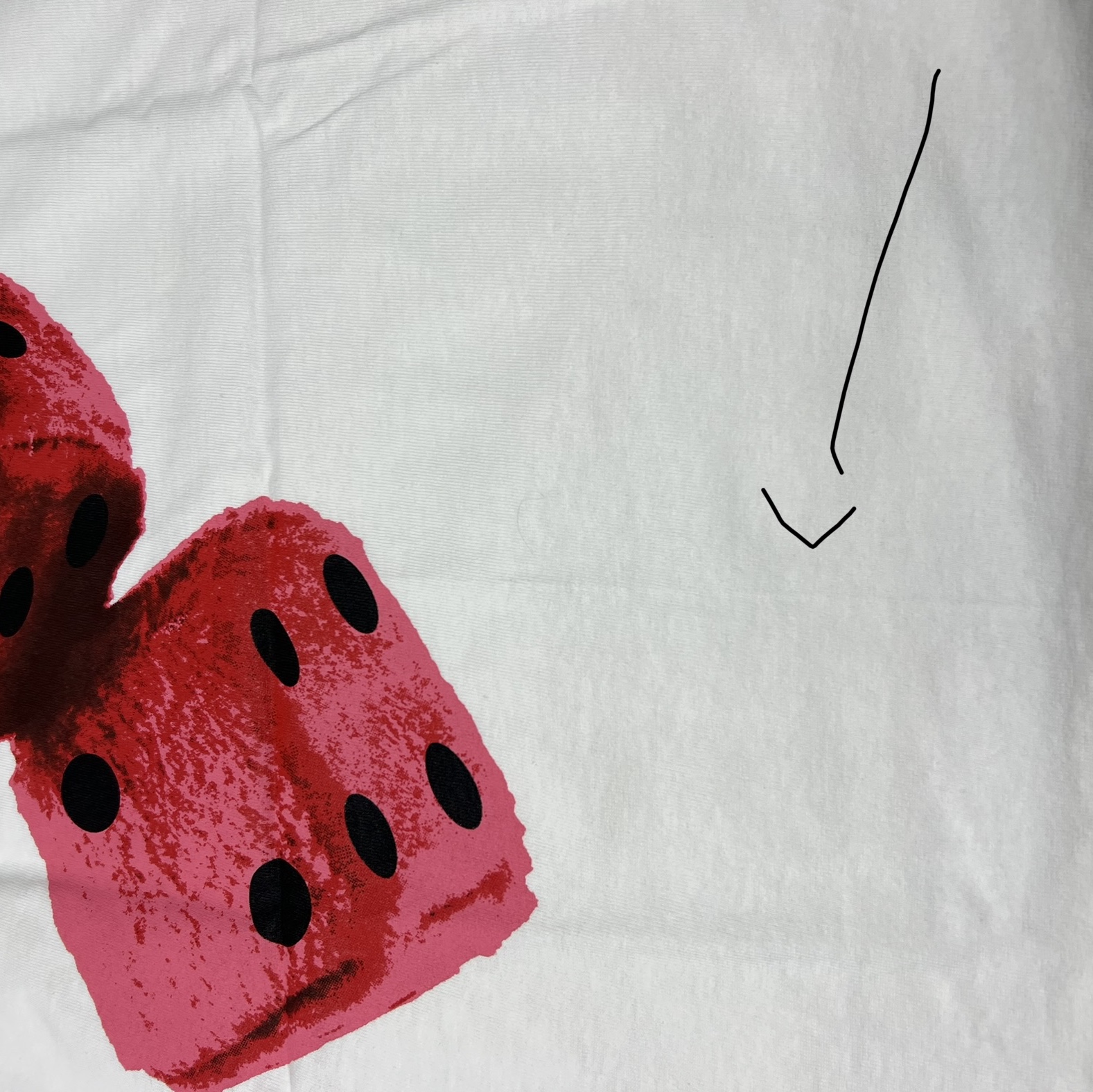 Stussy Fuzzy Dice T-Shirt White 착용 스타일 - 1