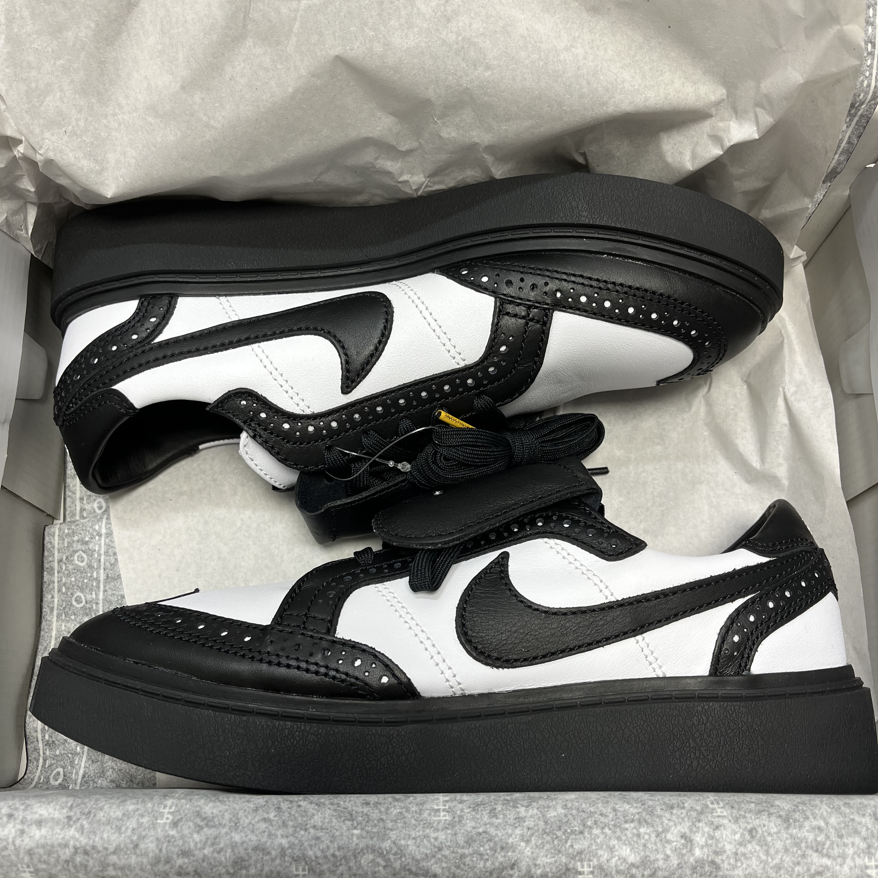 Nike x Peaceminusone Kwondo1 Black and White 착용 스타일