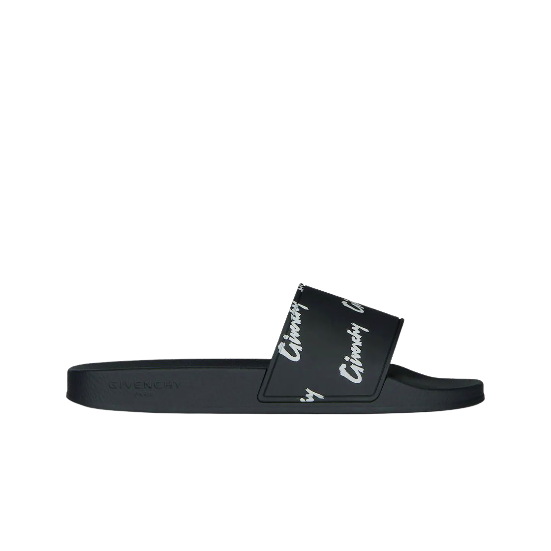 지방시 러버 올 오버 프린트 플랫 샌들 블랙(Givenchy All-Over Print Flat Sandals in Rubber Black)