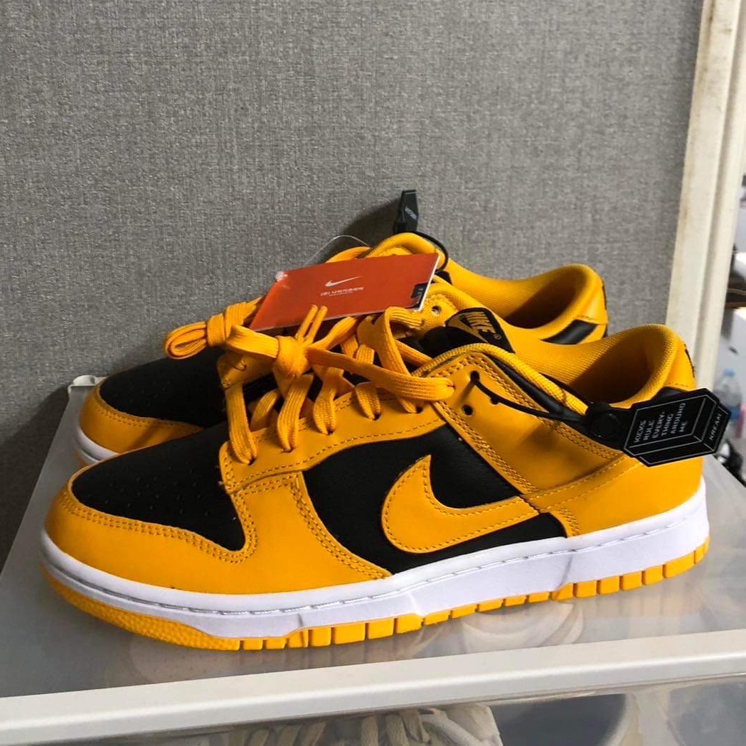 Nike Dunk Low Retro Championship Goldenrod 착용 스타일