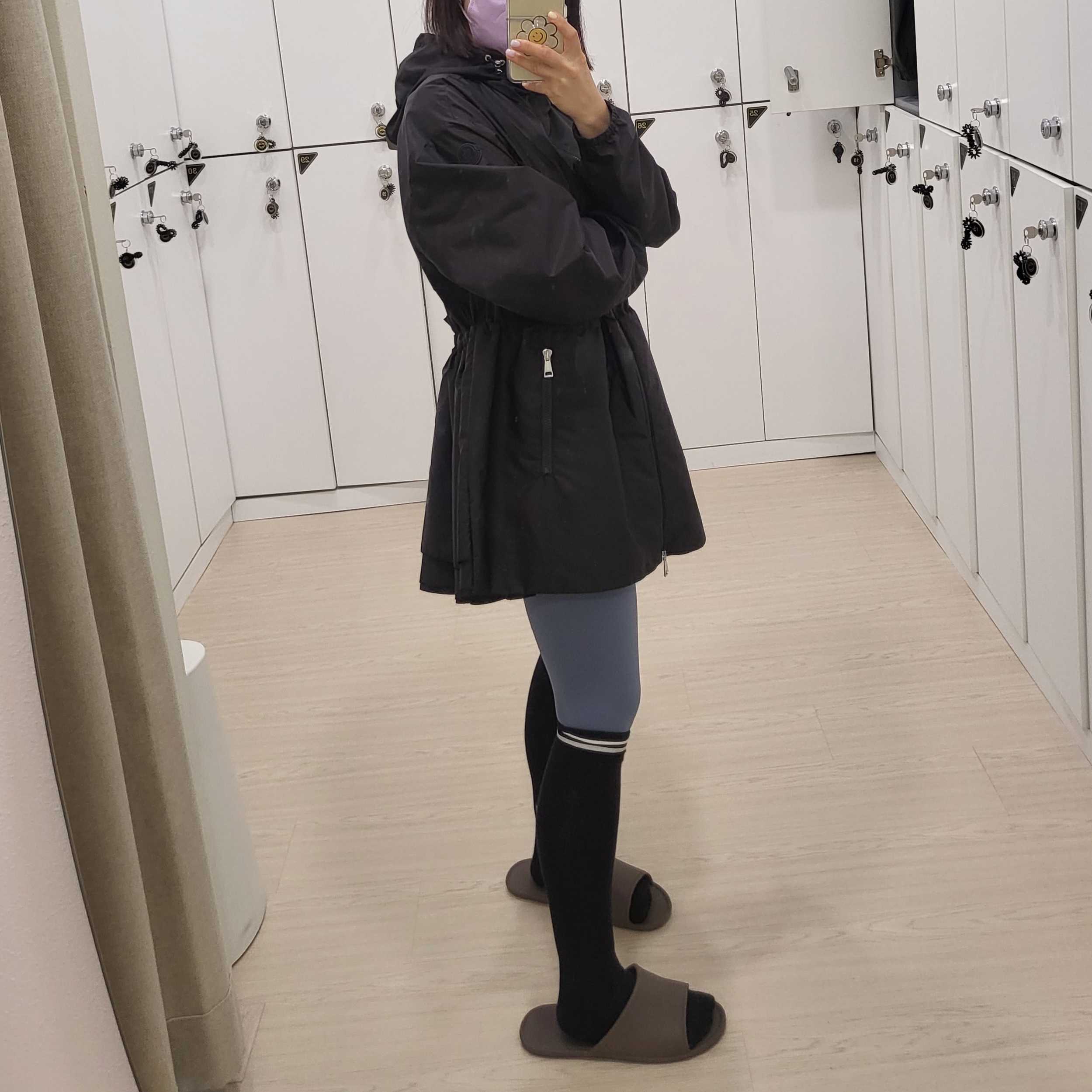 (W) Moncler Wete Hooded Jacket Black - 23SS 착용 스타일