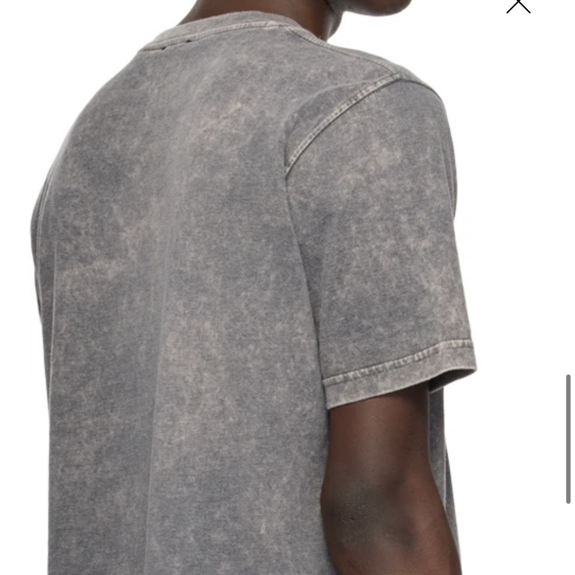 Diesel T-Just-G1 Overdyed T-Shirt with Logo Grey 착용 스타일 - 3