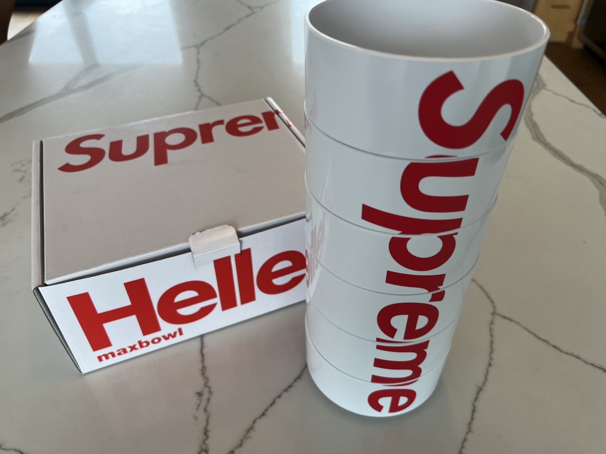 Supreme x Heller Bowls White (Set of 6) - 23SS 착용 스타일