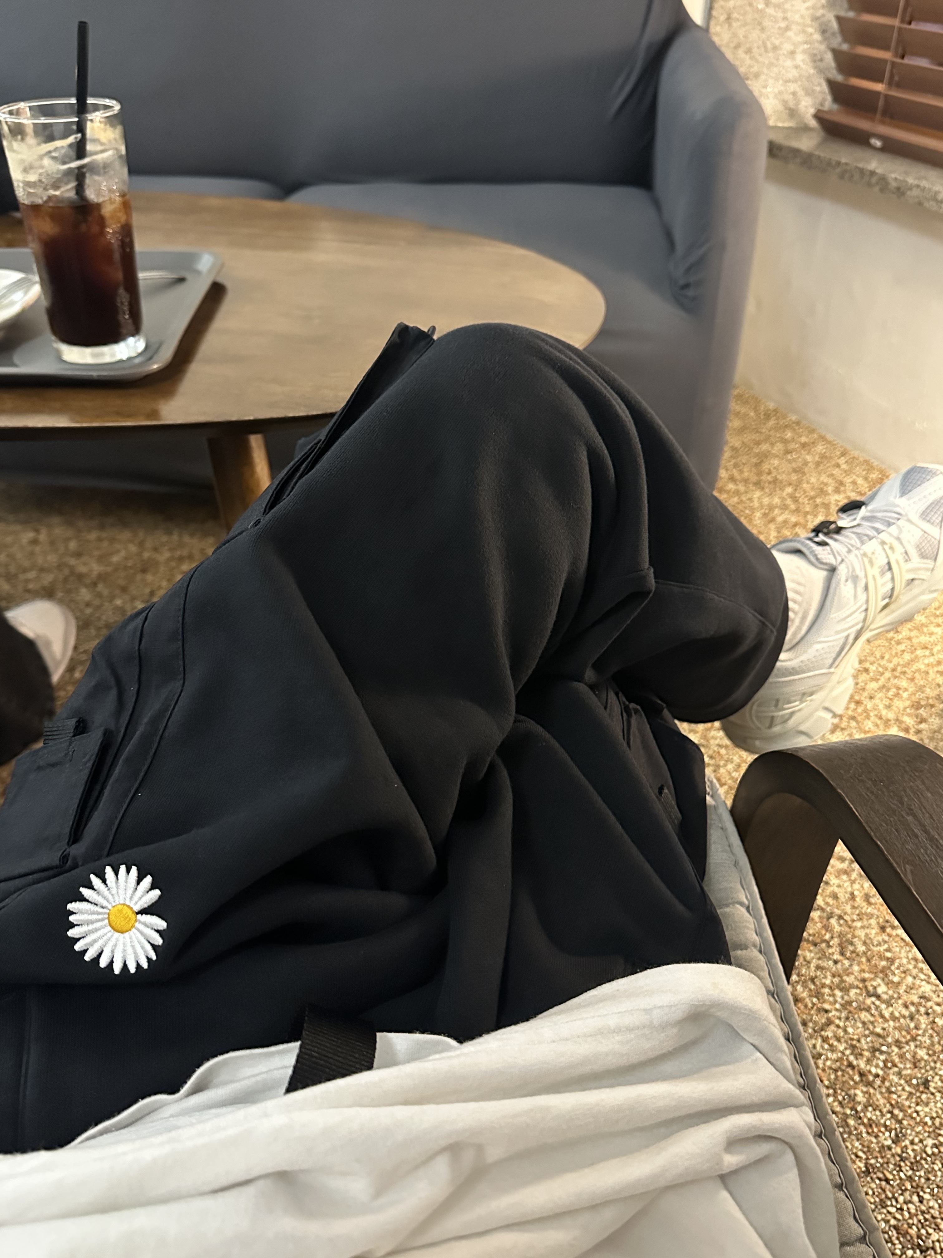 Nike x Peaceminusone Wide Pants Black (DR0096-010), (W) Asics x Matin Kim Gel-Sonoma 15-50 Glacier Grey White 착용 스타일 - 1