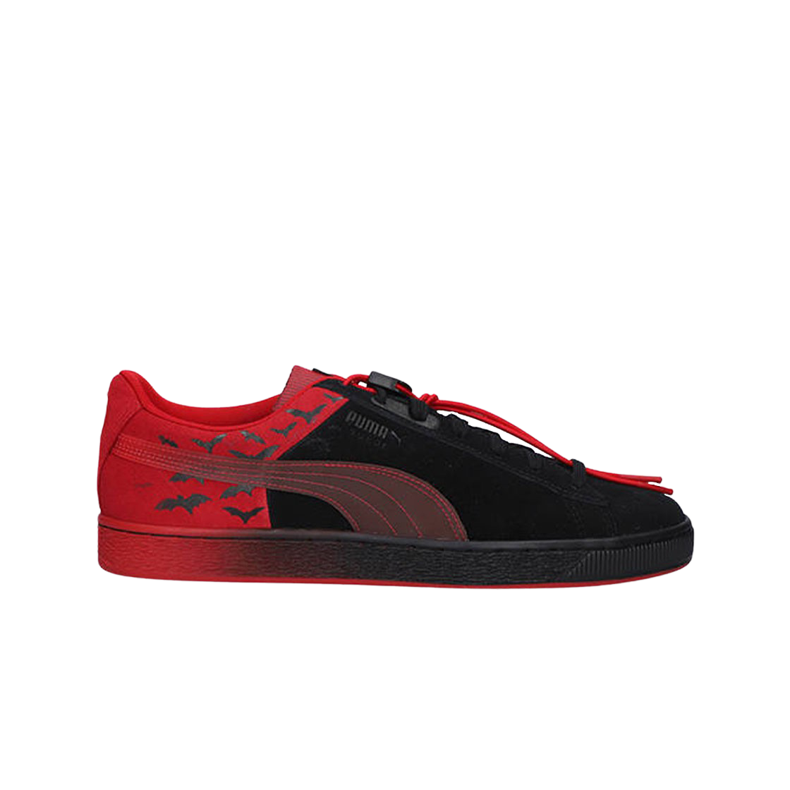 푸마 스웨이드 클래식 배트맨 블랙 바베이도스 체리(Puma Suede Classic Batman Black Barbados Cherry) - 1