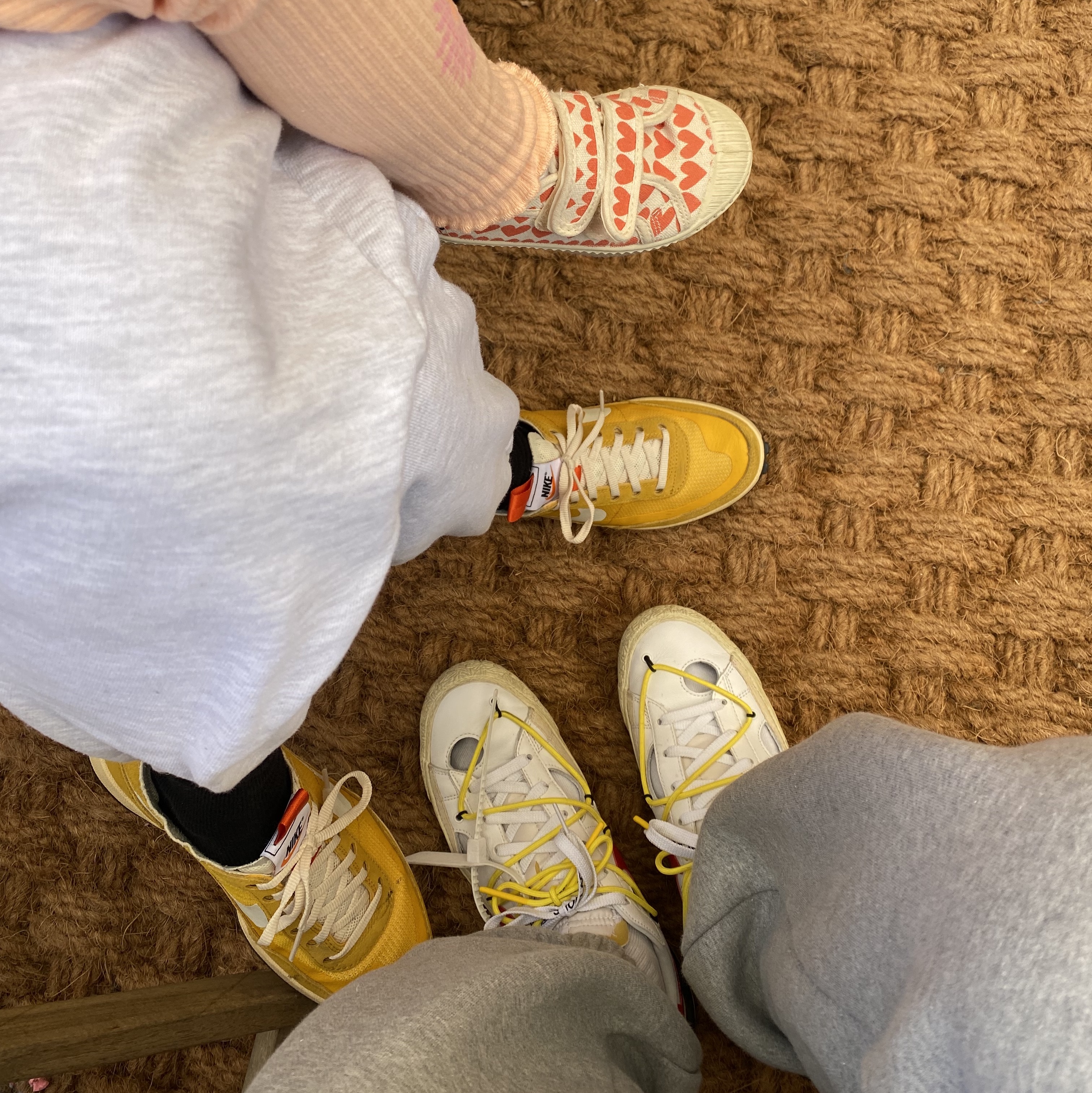 Nike x Tom Sachs General Purpose Shoe Archive, Nike x Off-White Blazer Low '77 White and University Red 착용 스타일