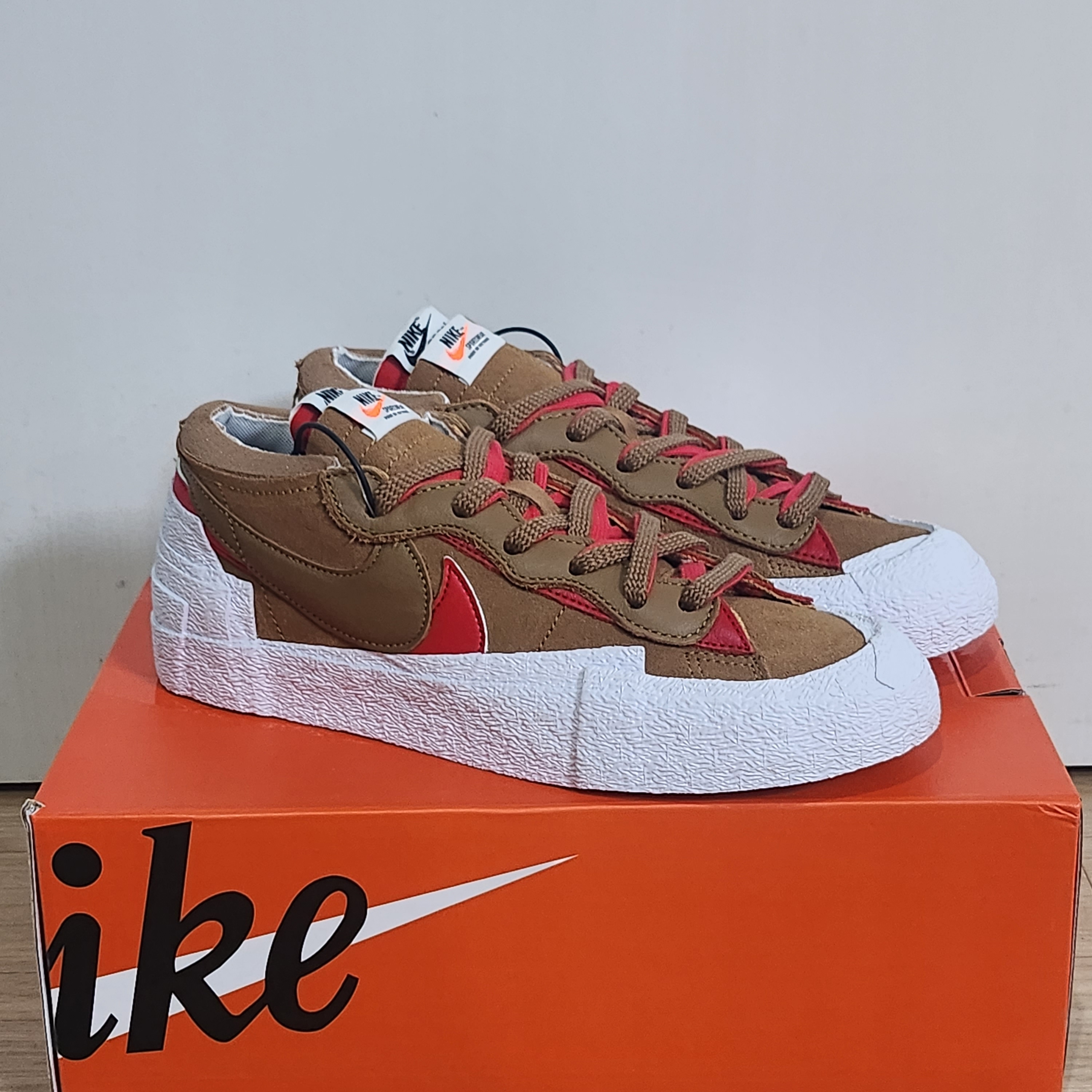 Nike x Sacai Blazer Low British Tan 착용 스타일