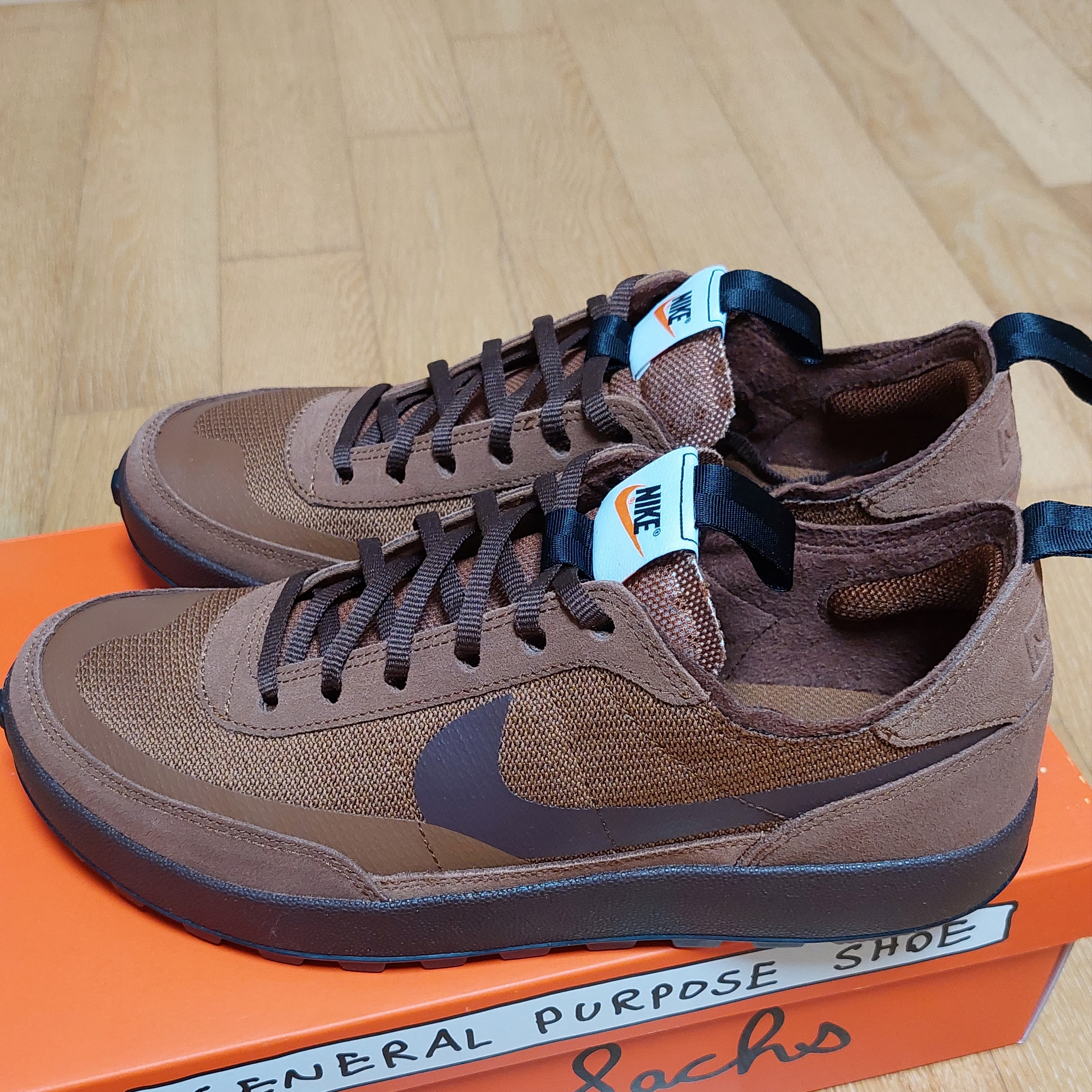 Nike x Tom Sachs General Purpose Shoe Brown 착용 스타일 - 2