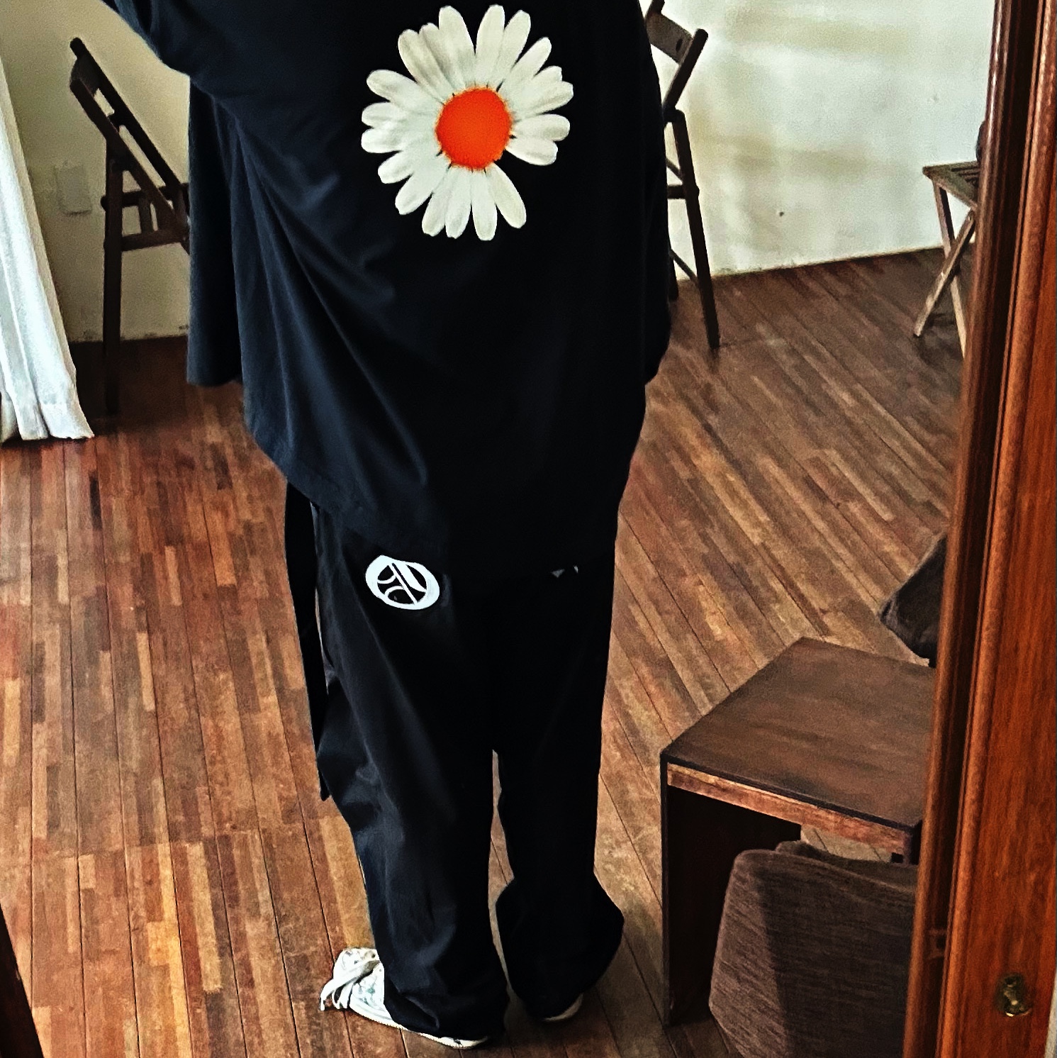 Nike x Peaceminusone LS T-Shirt Black (DR0098-010) 착용 스타일 - 1