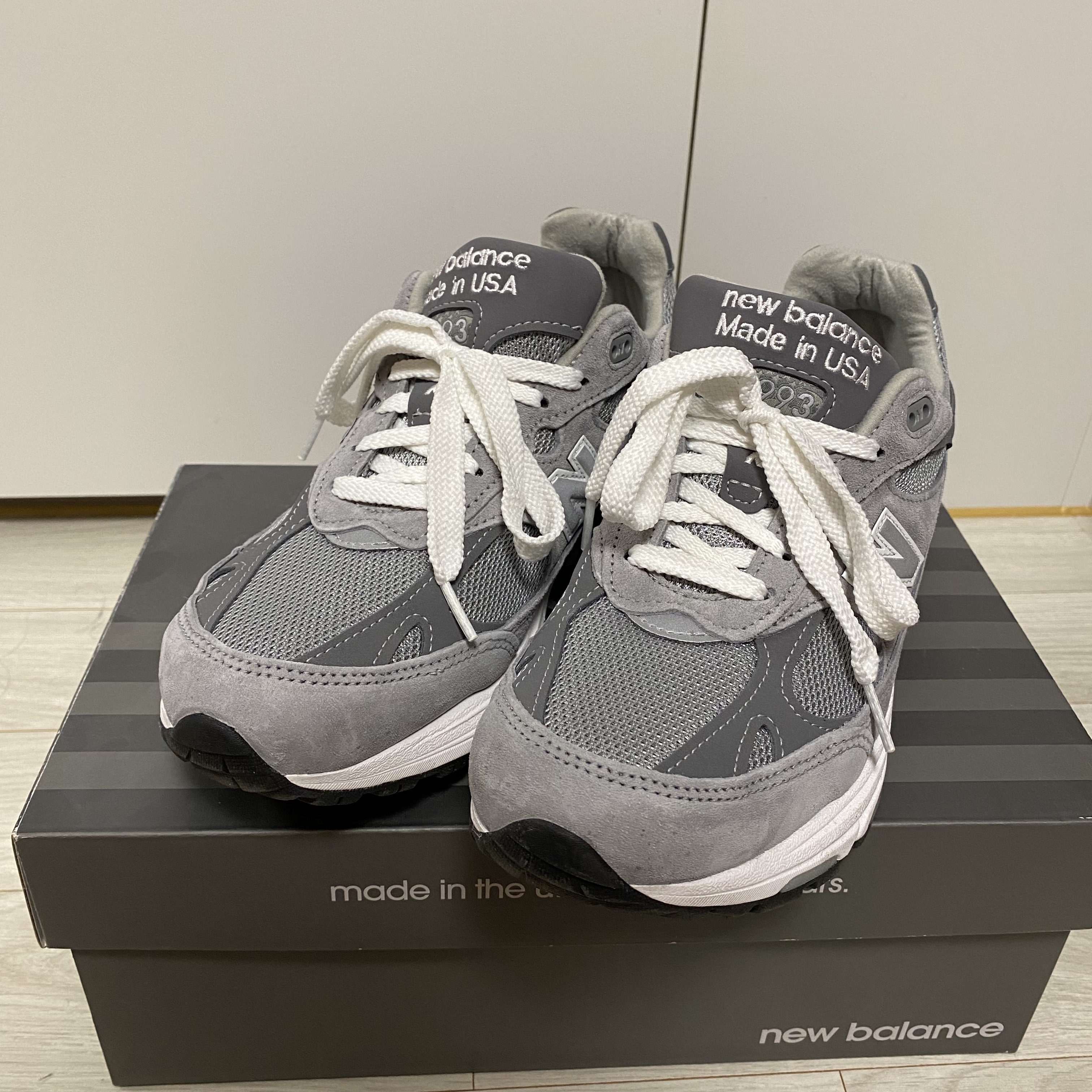 New Balance 993 Made in USA Grey - D Standard 착용 스타일