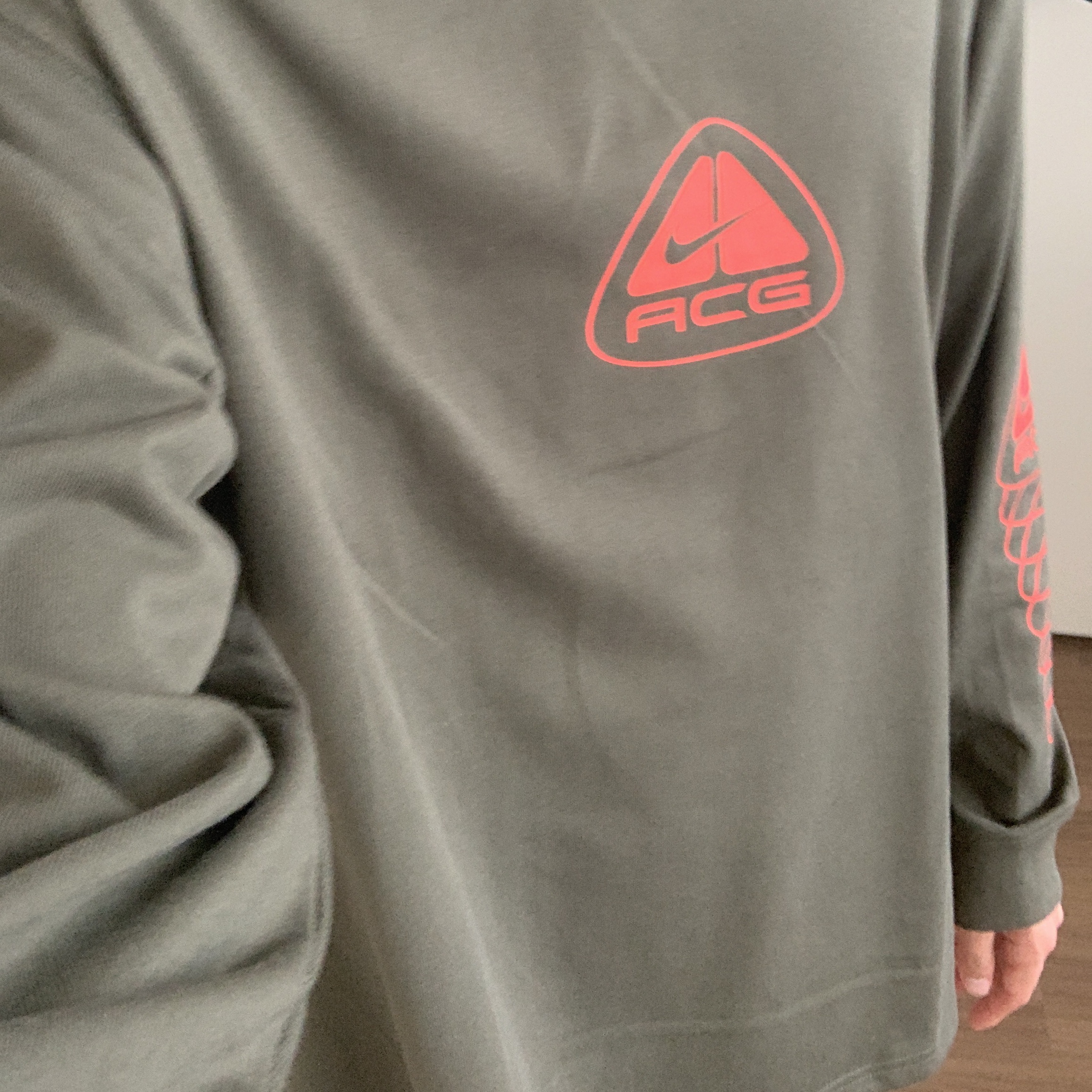 Nike NRG ACG Seasonal Lungs Long Sleeve T-Shirt Cargo Khaki - Asia 착용 스타일