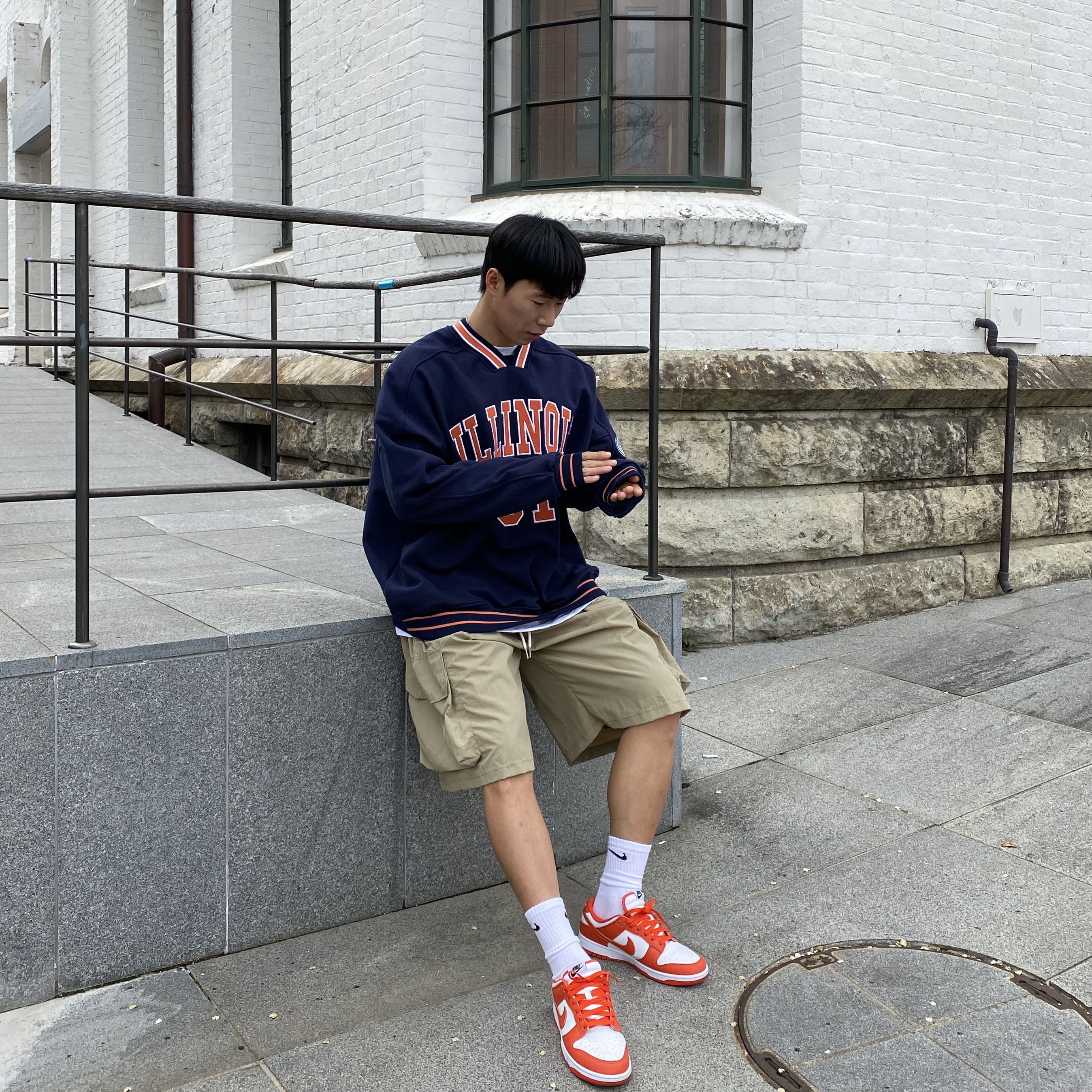 Nike Dunk Low SP Syracuse 2022 착용 스타일 - 1
