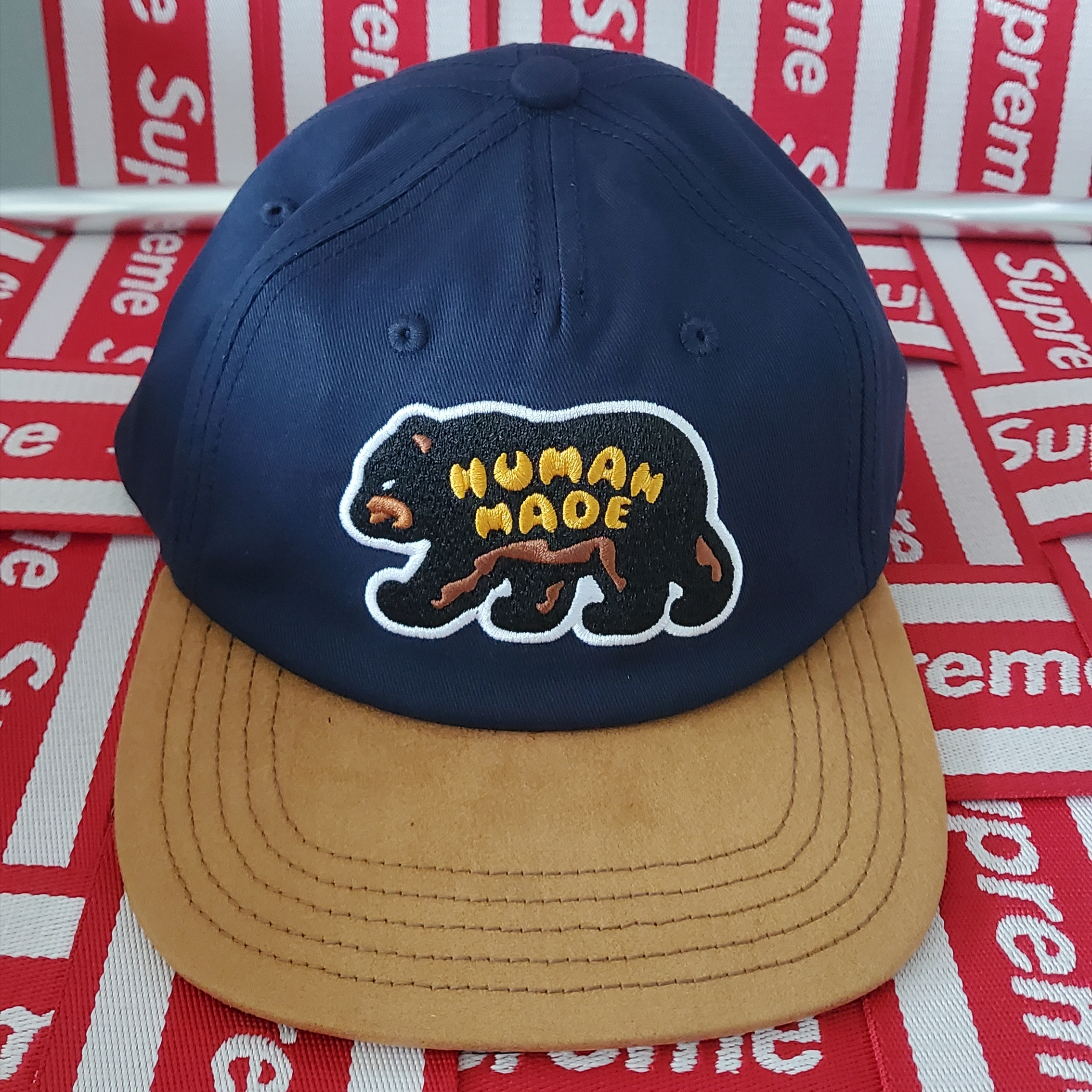 Human Made 5 Panel Twill Cap #2 Navy 착용 스타일