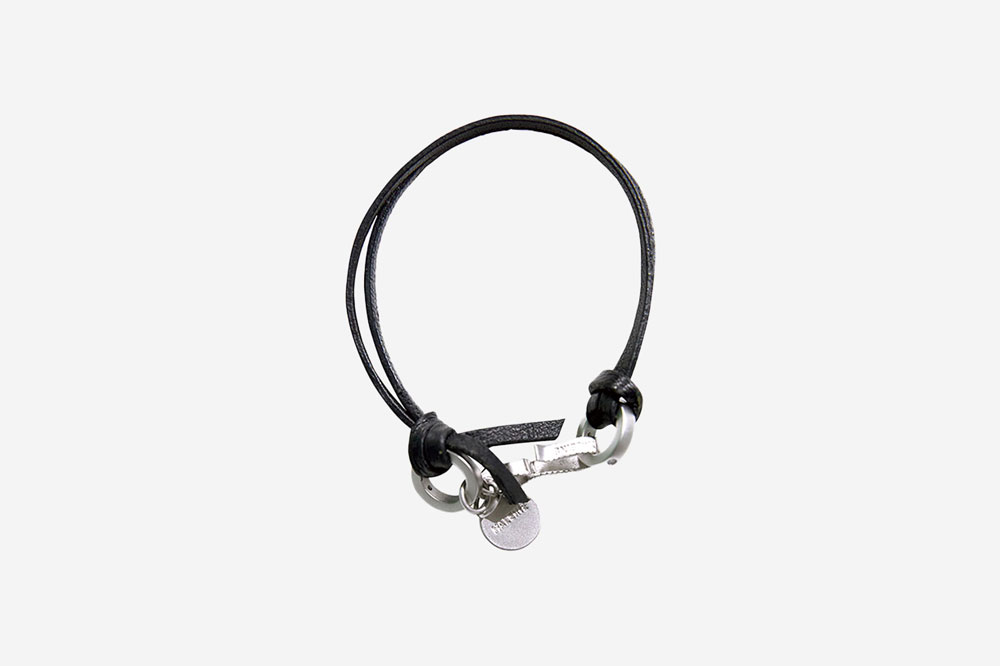 ブレスレット [Haleine]Leather l Mix Bracelet Black 알렌느 레더 메탈 믹스 브레이슬릿 블랙 | Haleine | KREAM