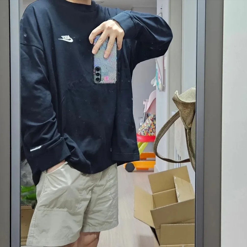 Nike x Peaceminusone LS T-Shirt Black (DR0098-010) 착용 스타일 - 1