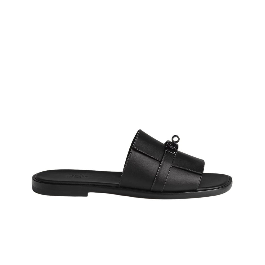 에르메스 가브리엘 샌들 카프스킨 & 샤이니 블랙 PVD 하드웨어 누아(Hermes Gabriel Sandal Calfskin & Shiny Black PVD Noir) - 1