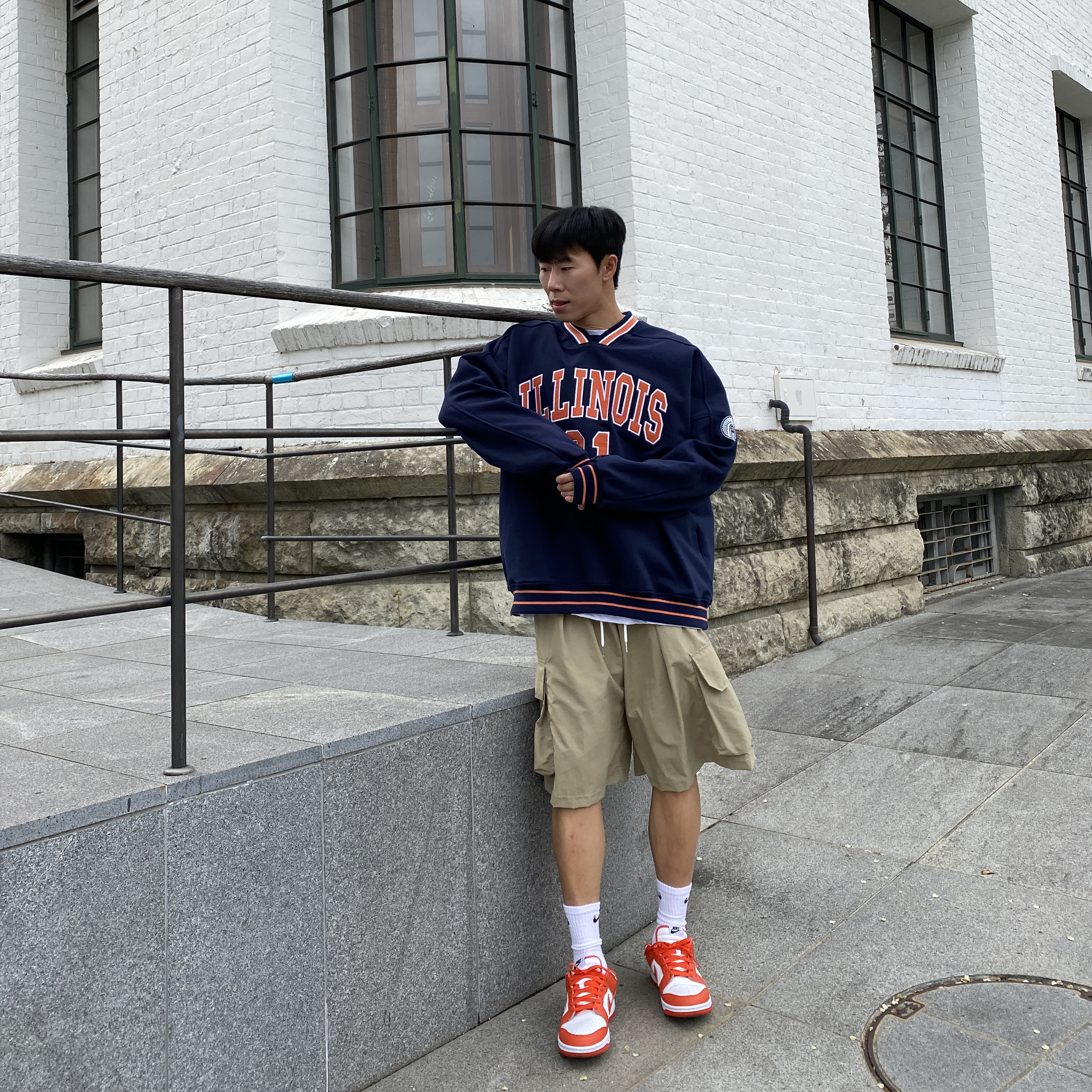 Nike Dunk Low SP Syracuse 2022 착용 스타일 - 4